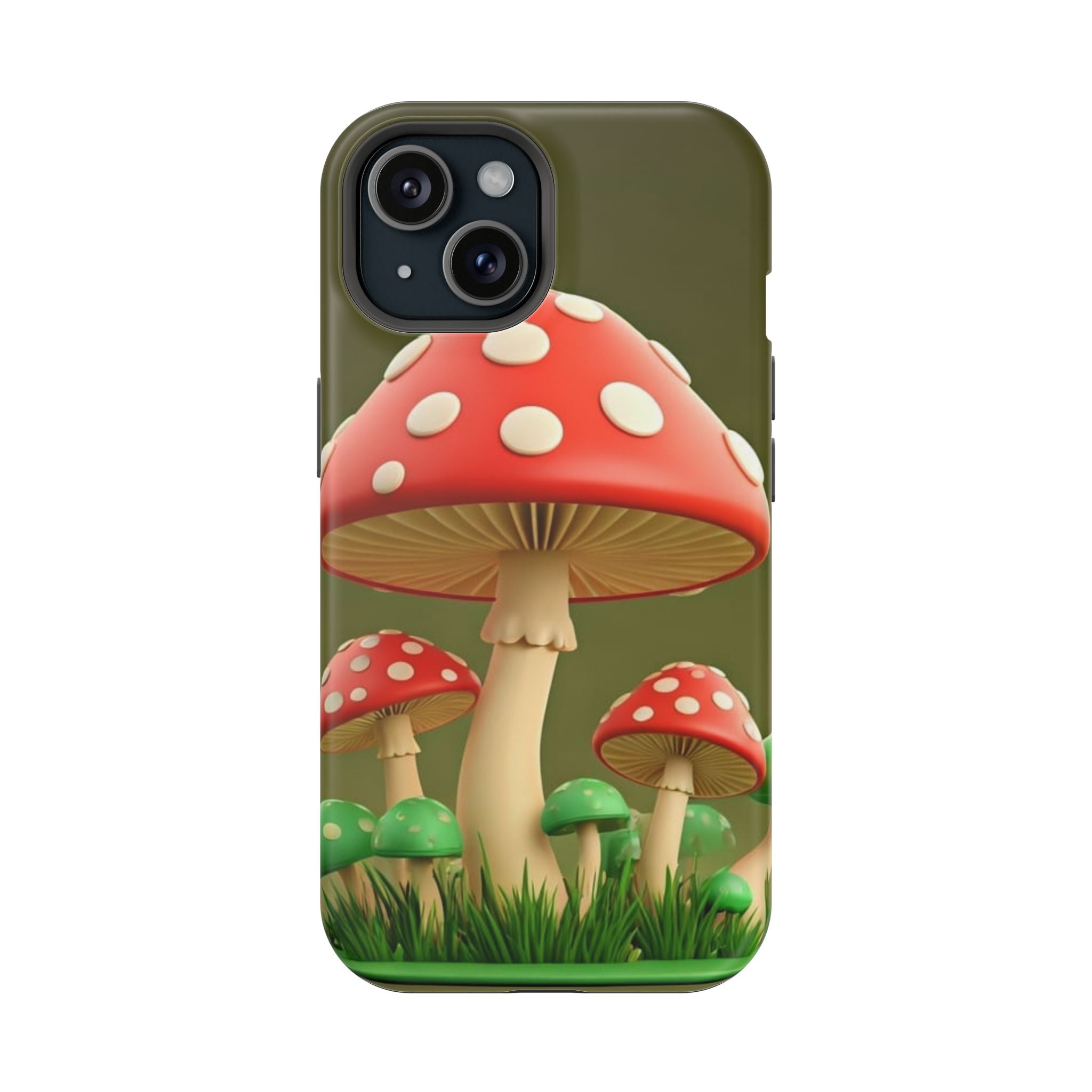 Golden Glow Mushroom Phone Case – Nature Meets Radiance