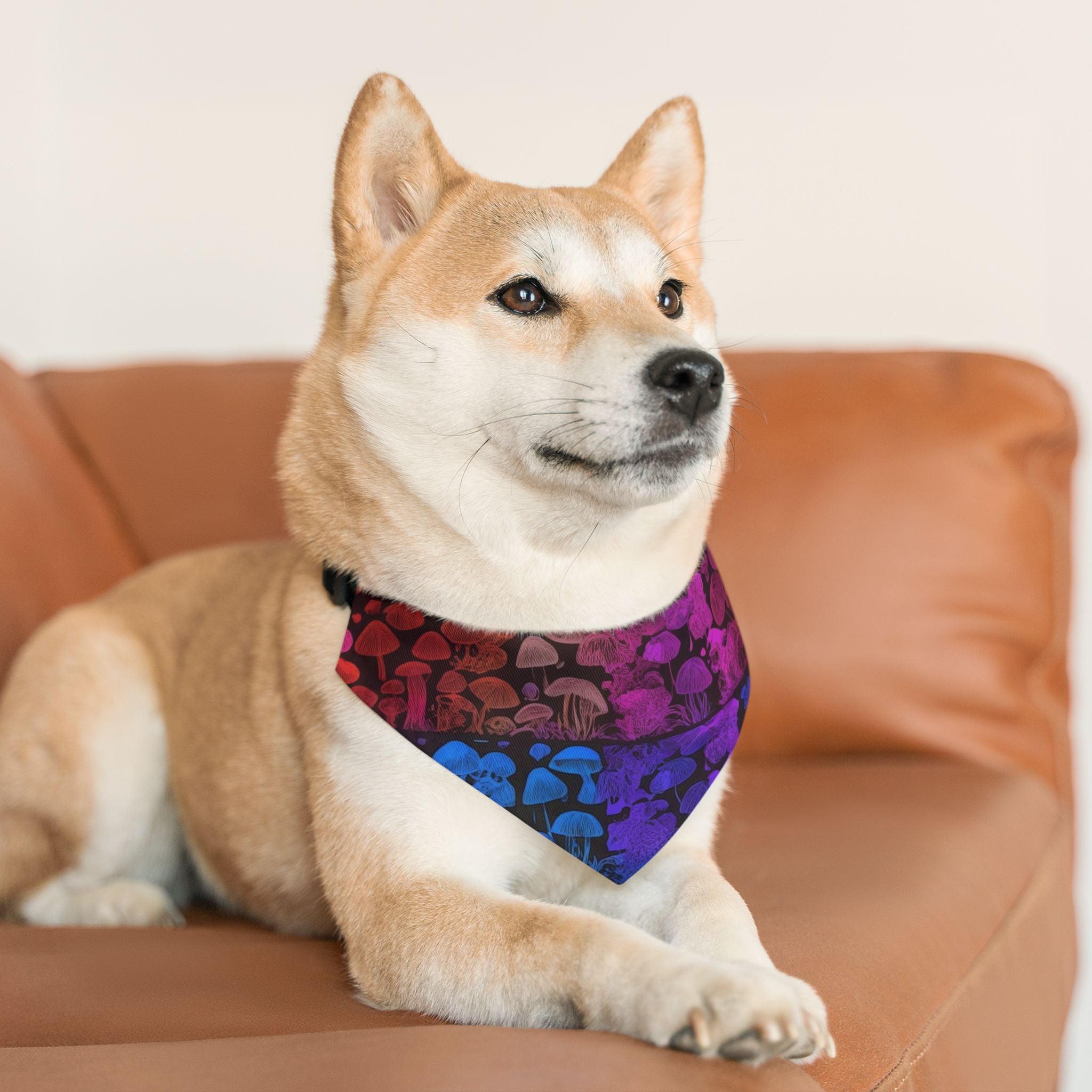 Shroom Bloom Spectrum Pet Bandana Where Fungi Meets Fashion