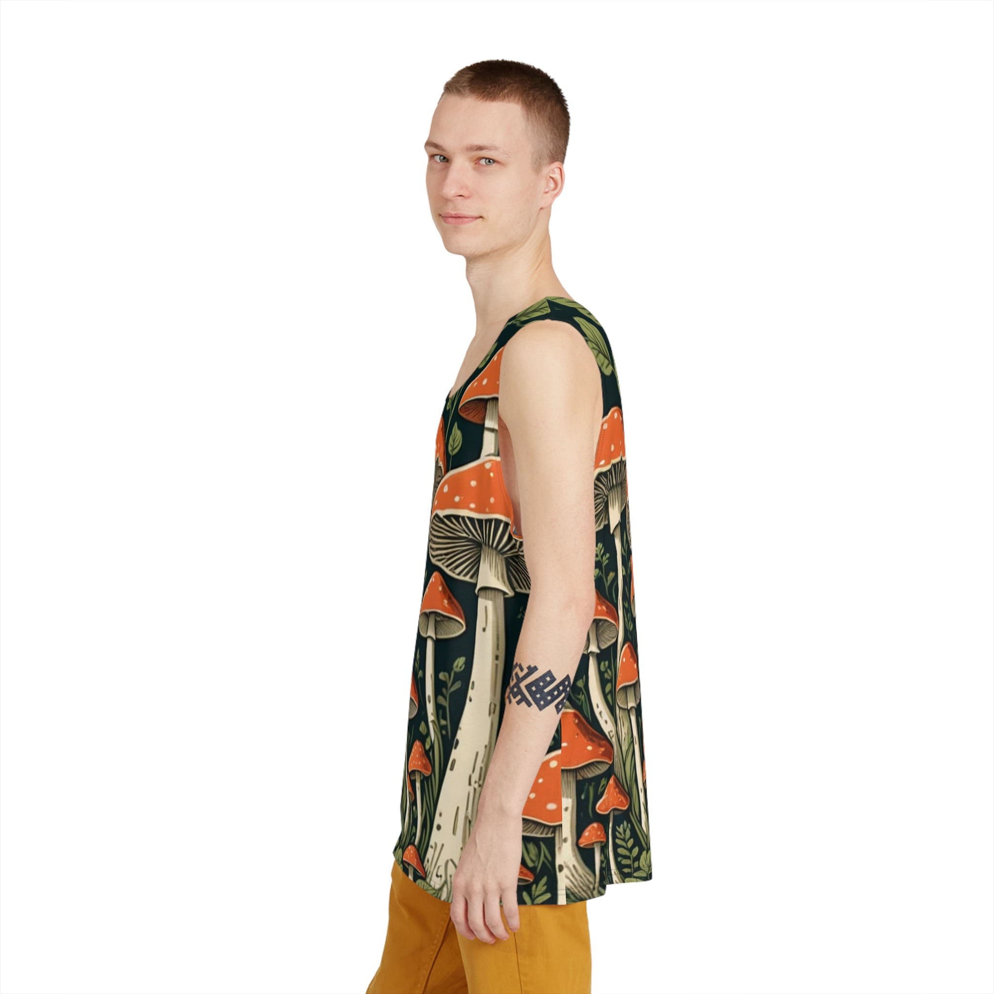 Forest Flex All-Over Mushroom Tank Top
