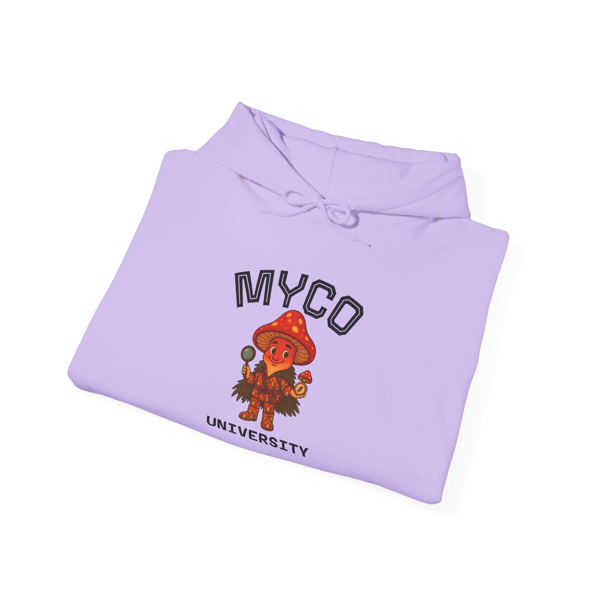 Myco University Lion & Mushroom Hoodie — Psychedelic Lion Graphic Pullover