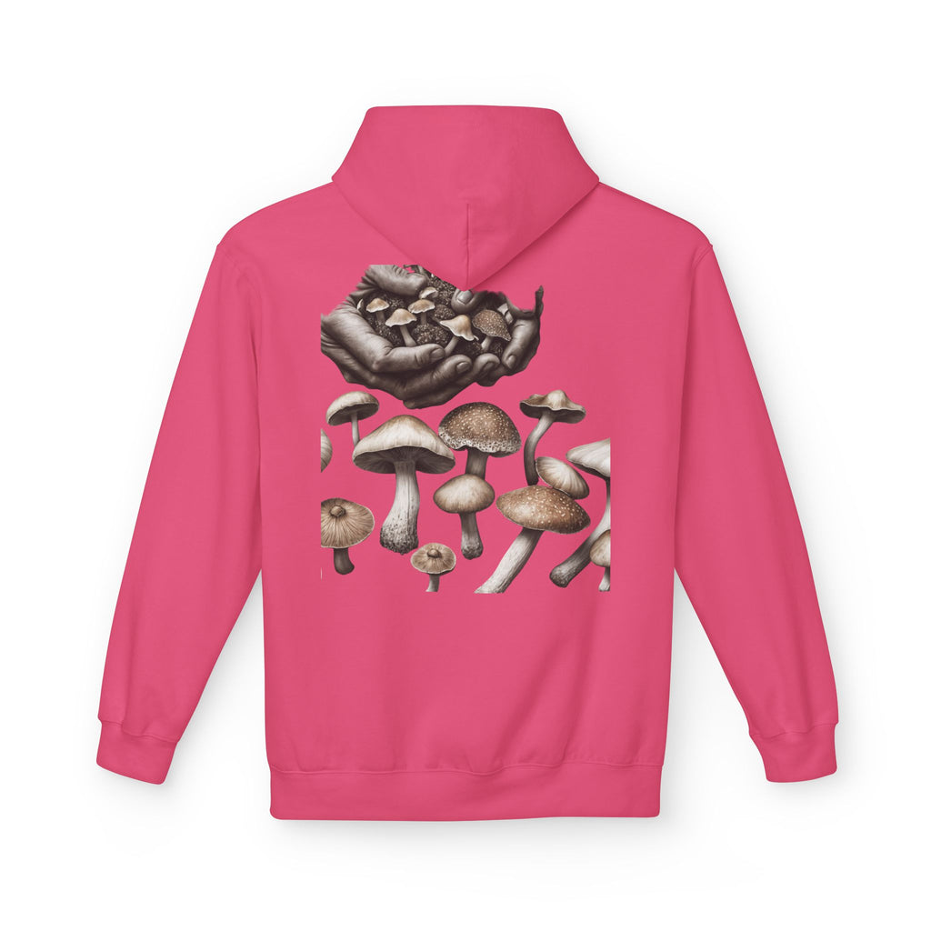 Mushroom Art Hoodie — Botanical Foraging Graphic Pullover