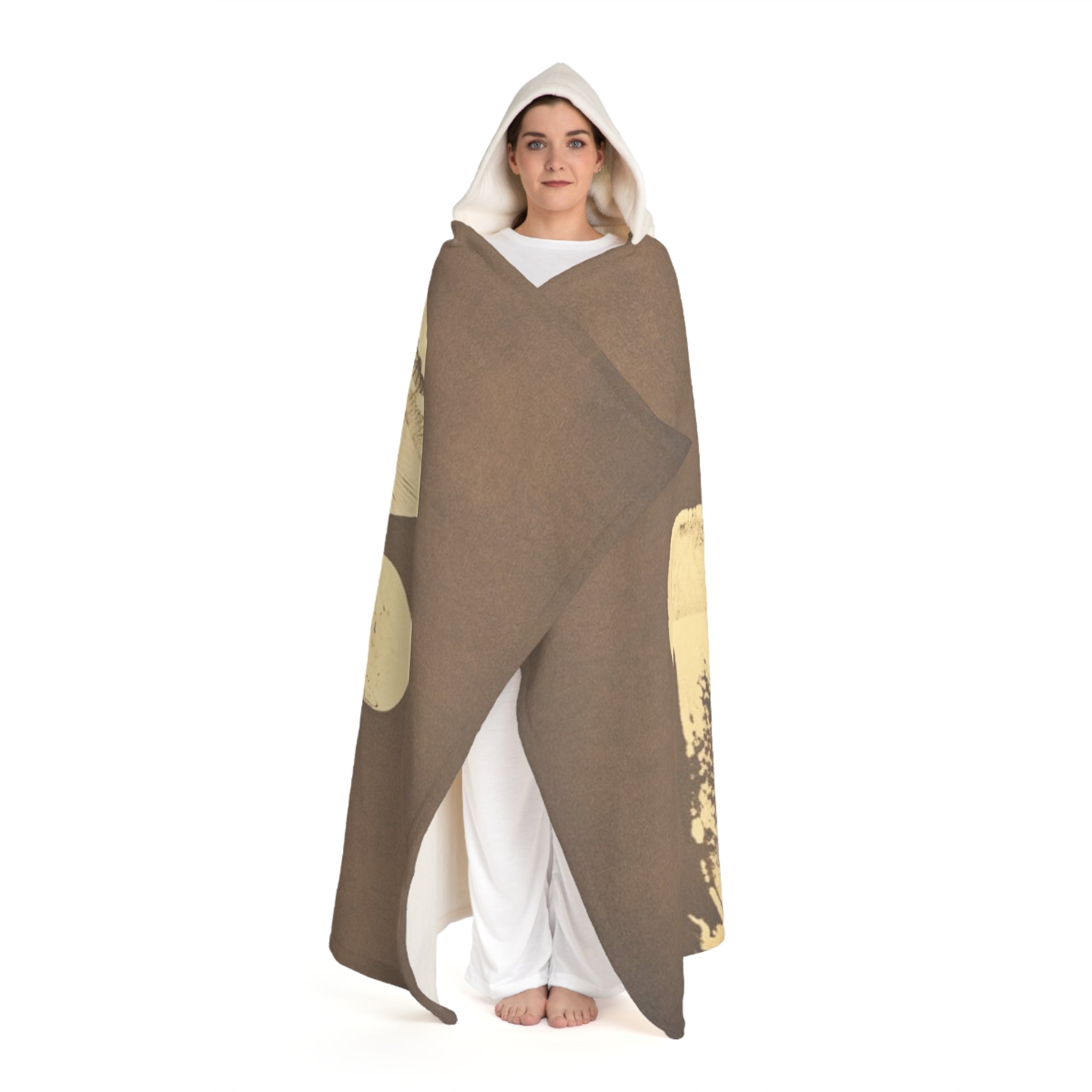 Manta Sherpa con capucha — Manta suave con capucha de forro polar