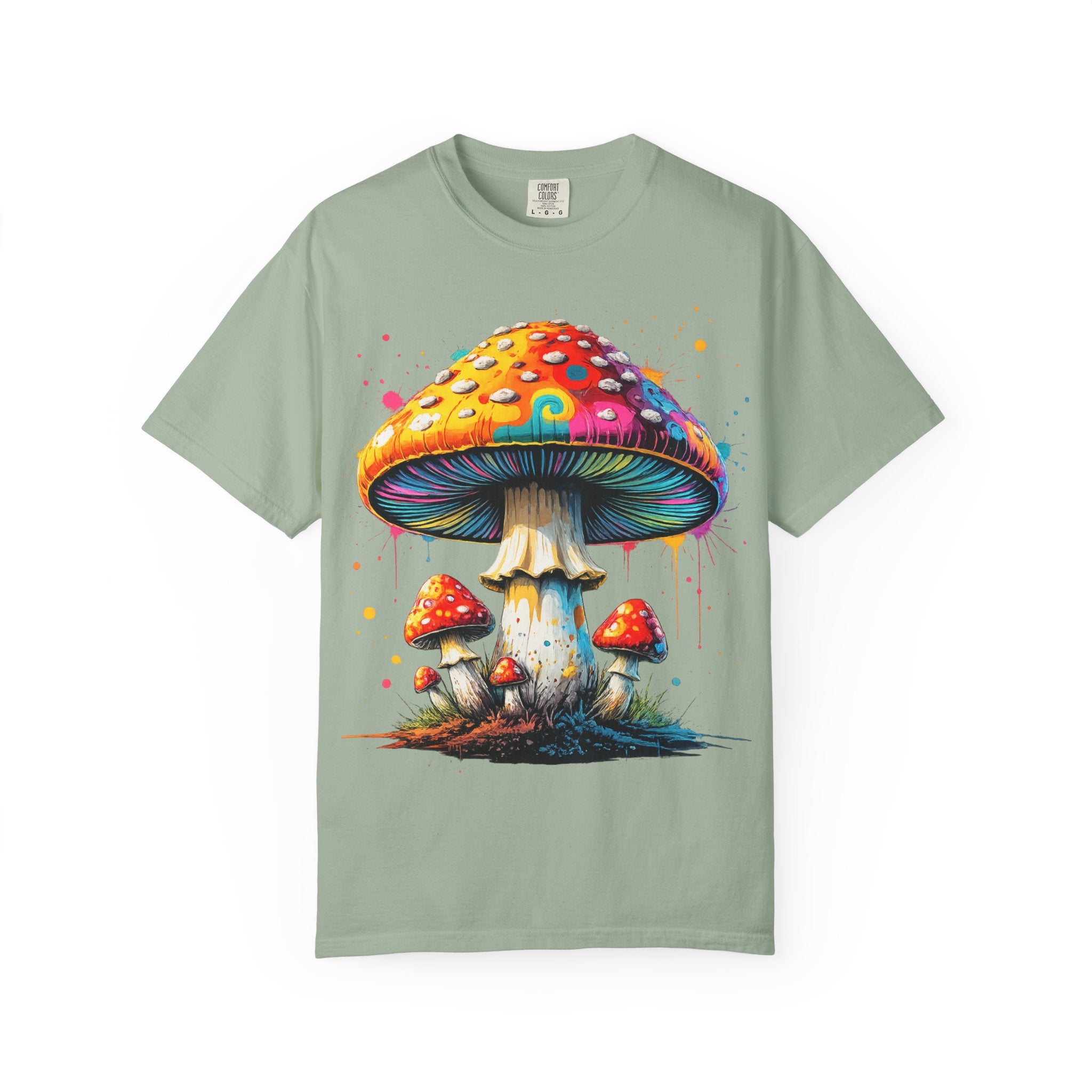 City: Lake Oswego Mushroom T-Shirt — Vintage Nature & Psychedelic Fungi Design