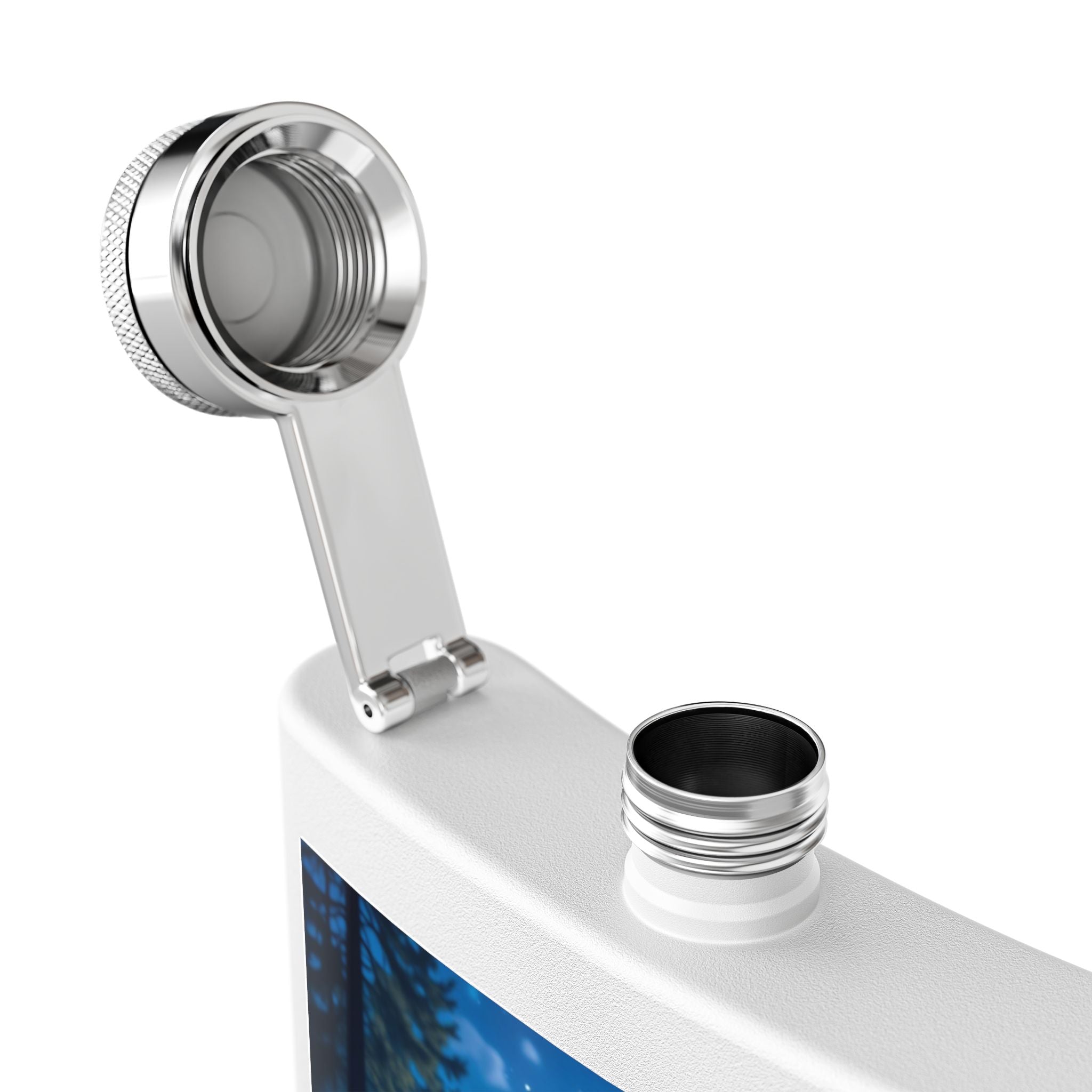 Moonlit Grove Stainless Steel Flask – Sip with a Side of Magic