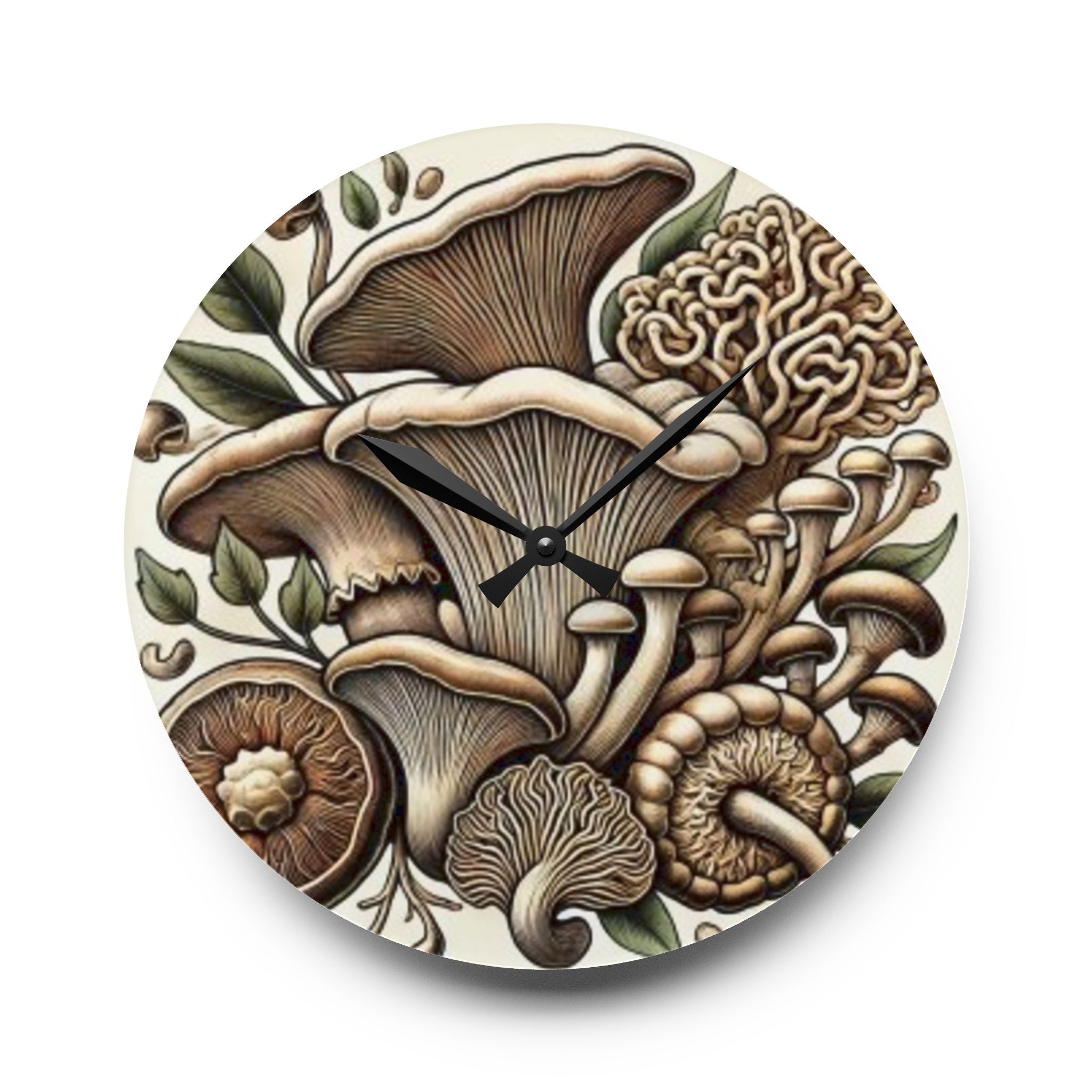 Forest Time Mushroom Harmony Clock