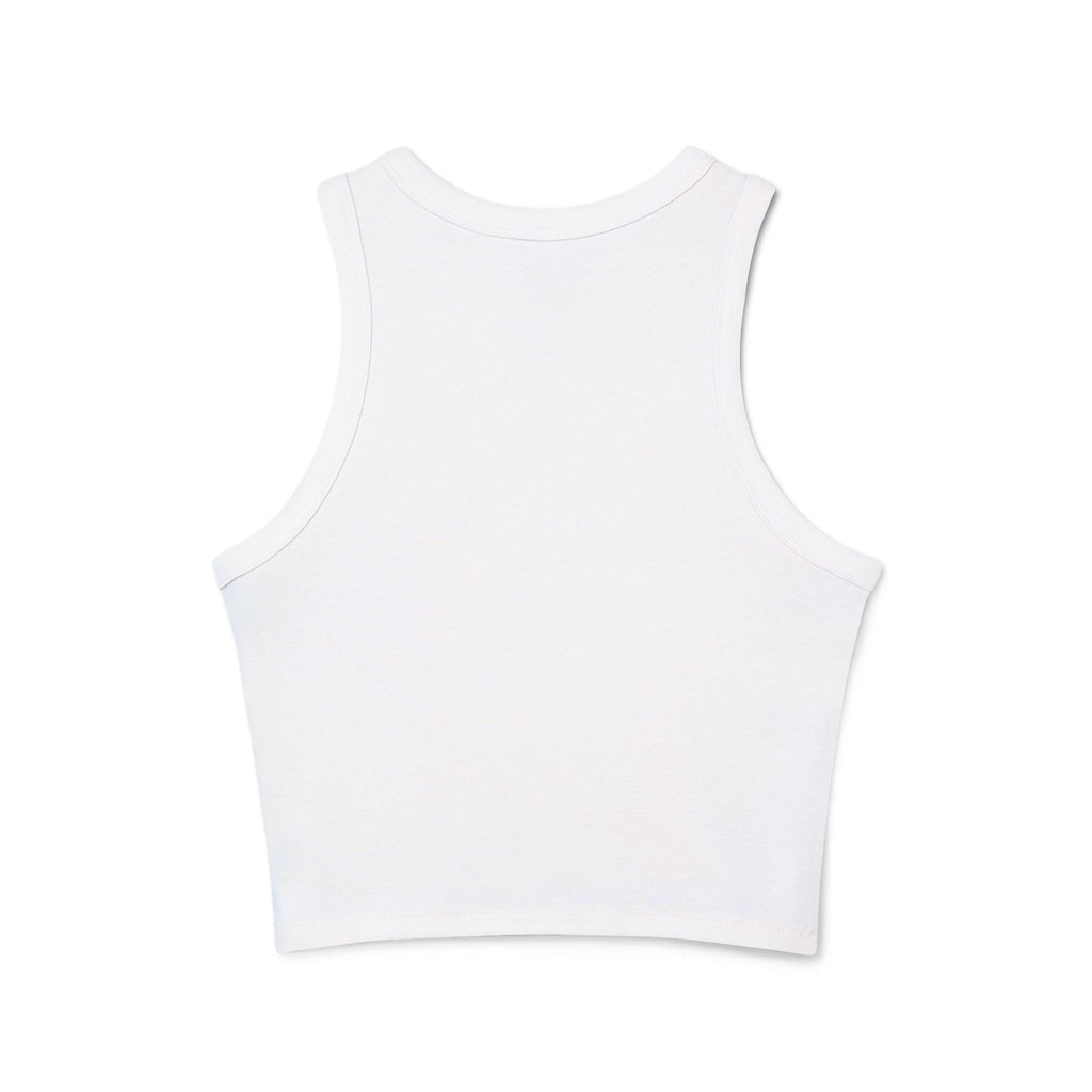Portland Mushroom Graphic Tank — Women's Crop Racerback Tank Top