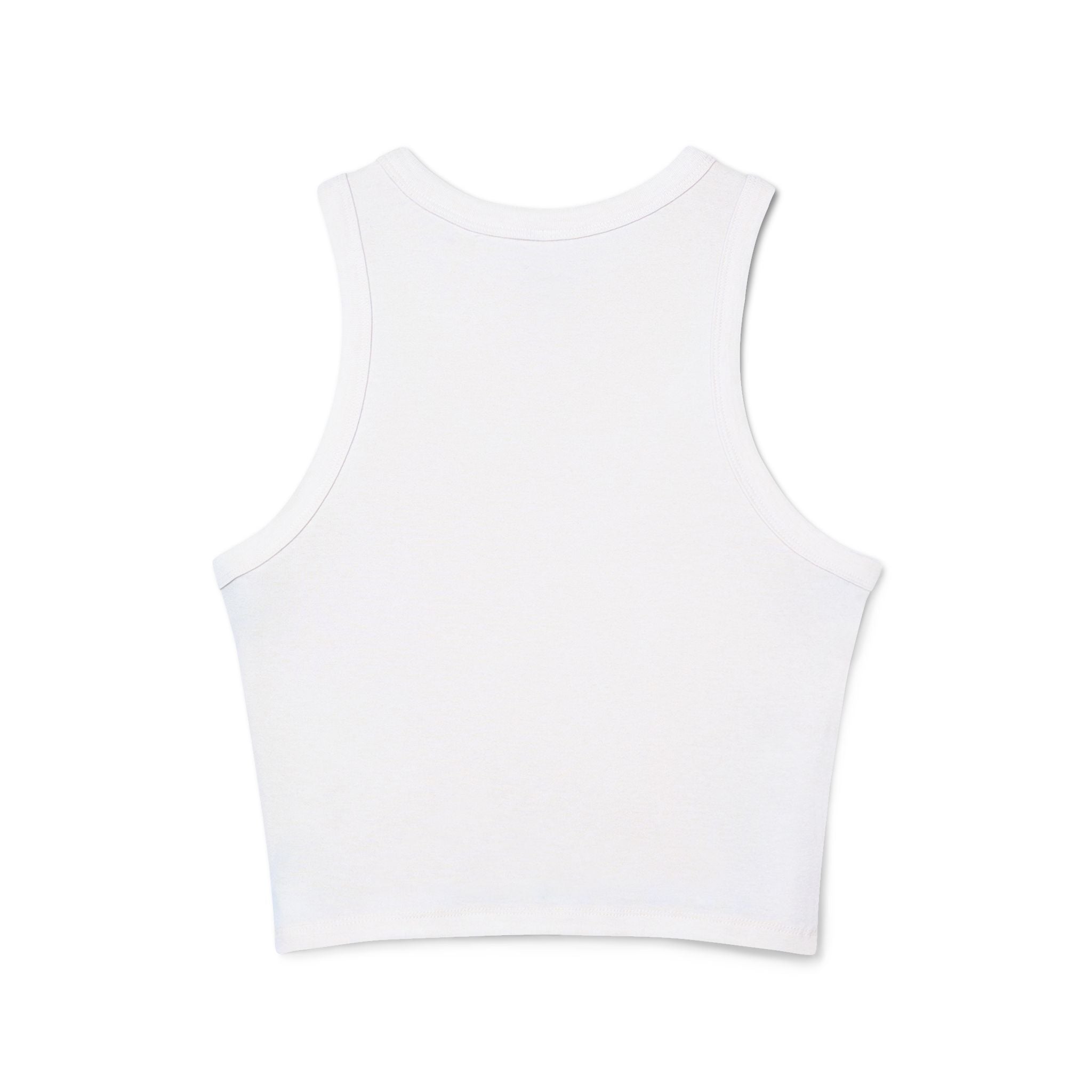 Portland Mushroom Graphic Tank — Women's Crop Racerback Tank Top