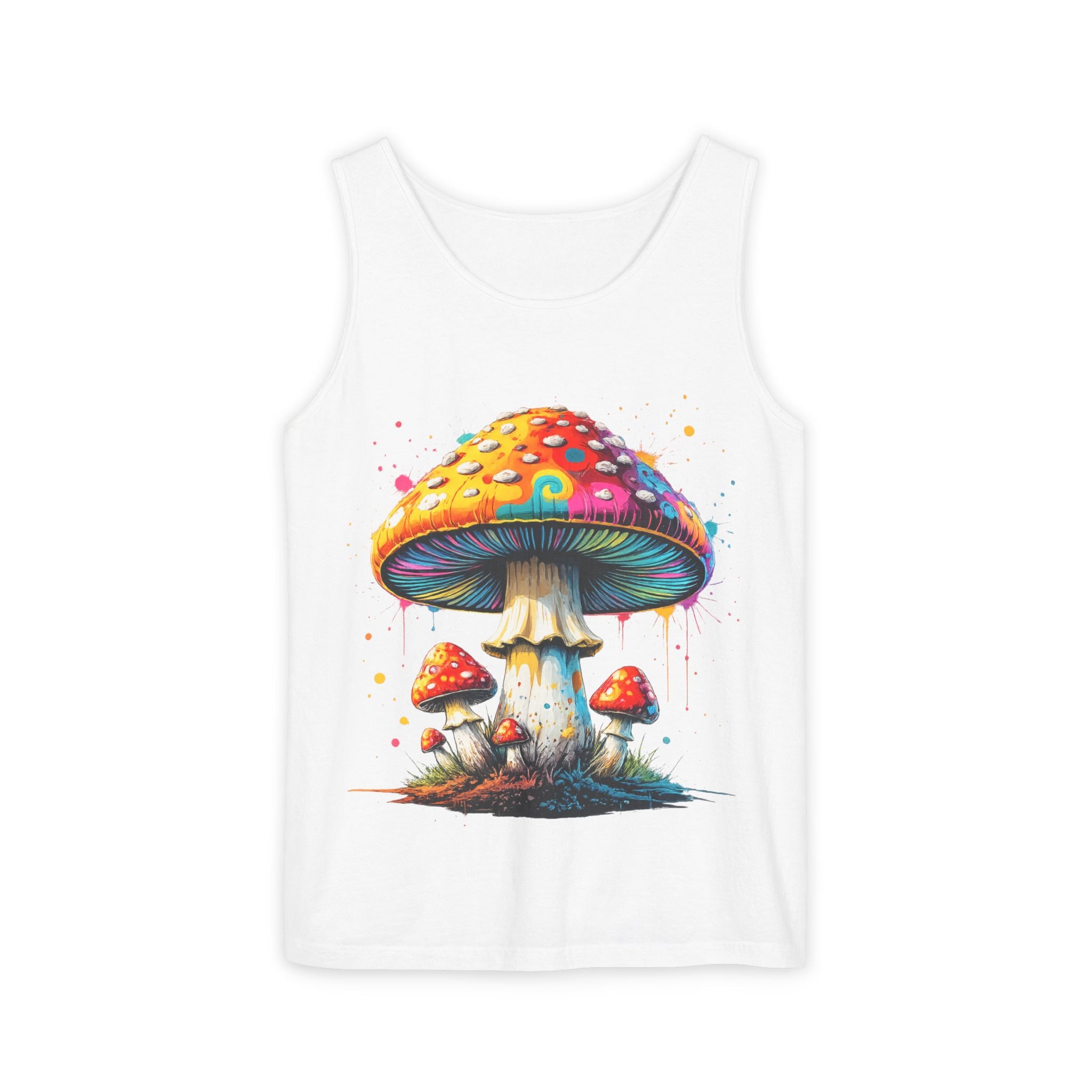 City: Portland Mushroom Tank Top — Psychedelic Forest Graphic Tank