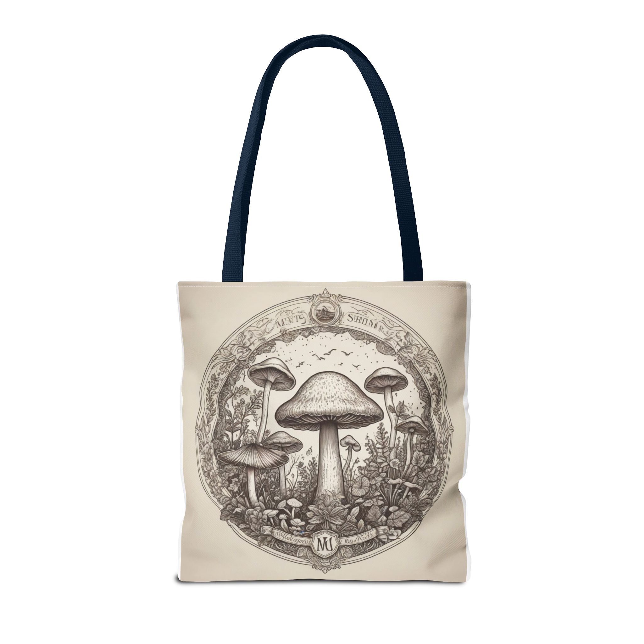Mystic Shroom Circle Tote Bag – Where Art Nouveau Meets Nature