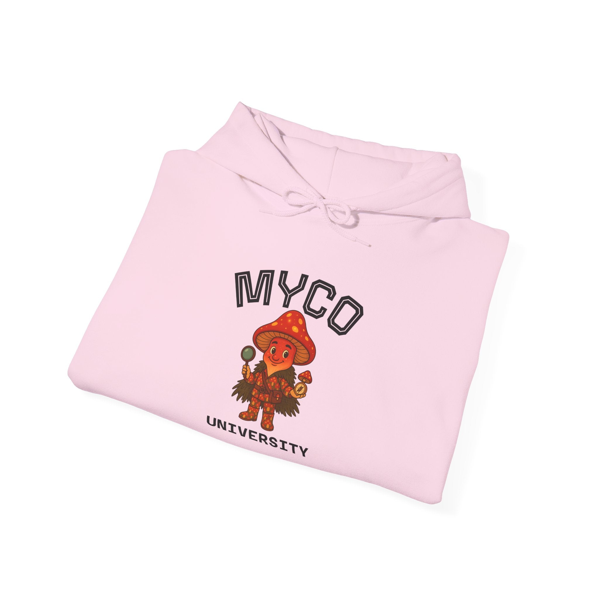 Myco University Lion & Mushroom Hoodie — Psychedelic Lion Graphic Pullover