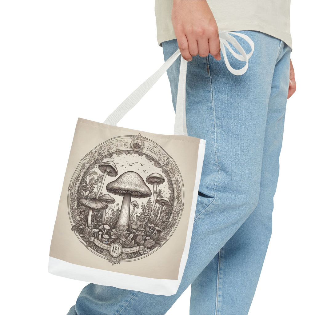 Mystic Shroom Circle Tote Bag – Where Art Nouveau Meets Nature