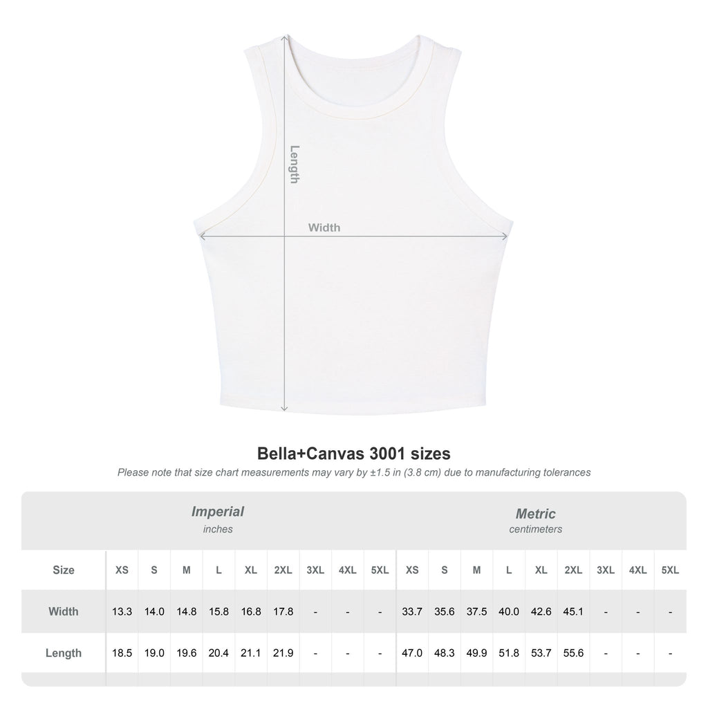 Portland Mushroom Graphic Tank — Women's Crop Racerback Tank Top