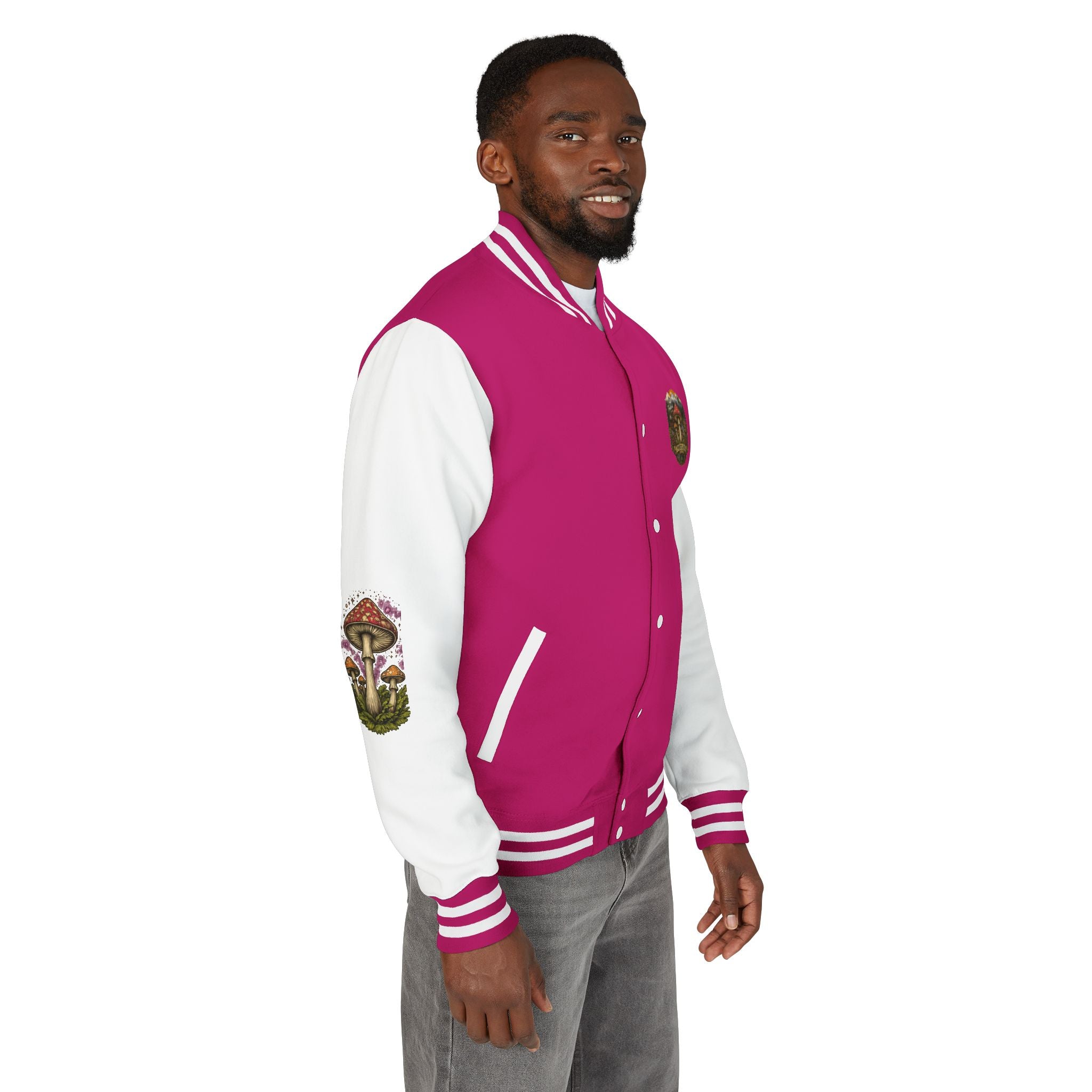 Portland Mushroom Patch Letterman Jacket