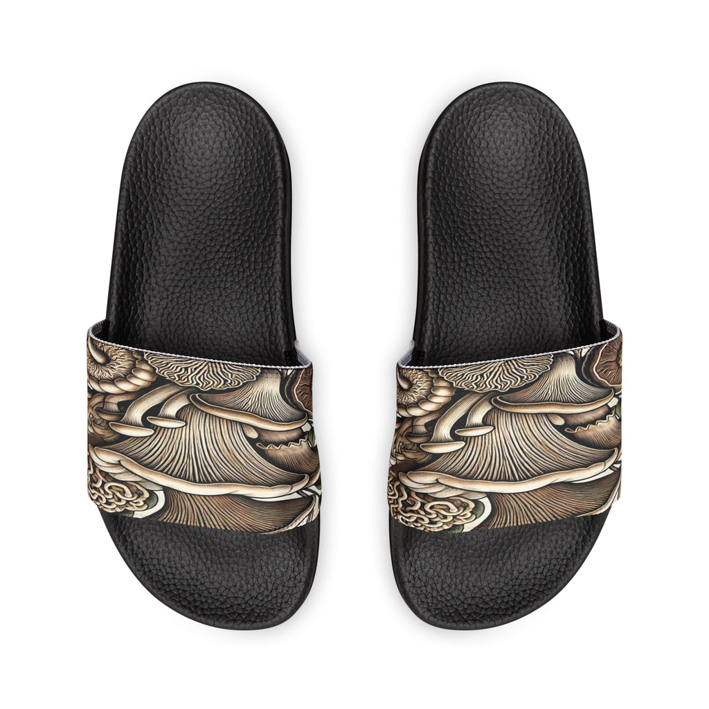 Mushroom Art Slide Sandals — Removable Strap Men's Slides