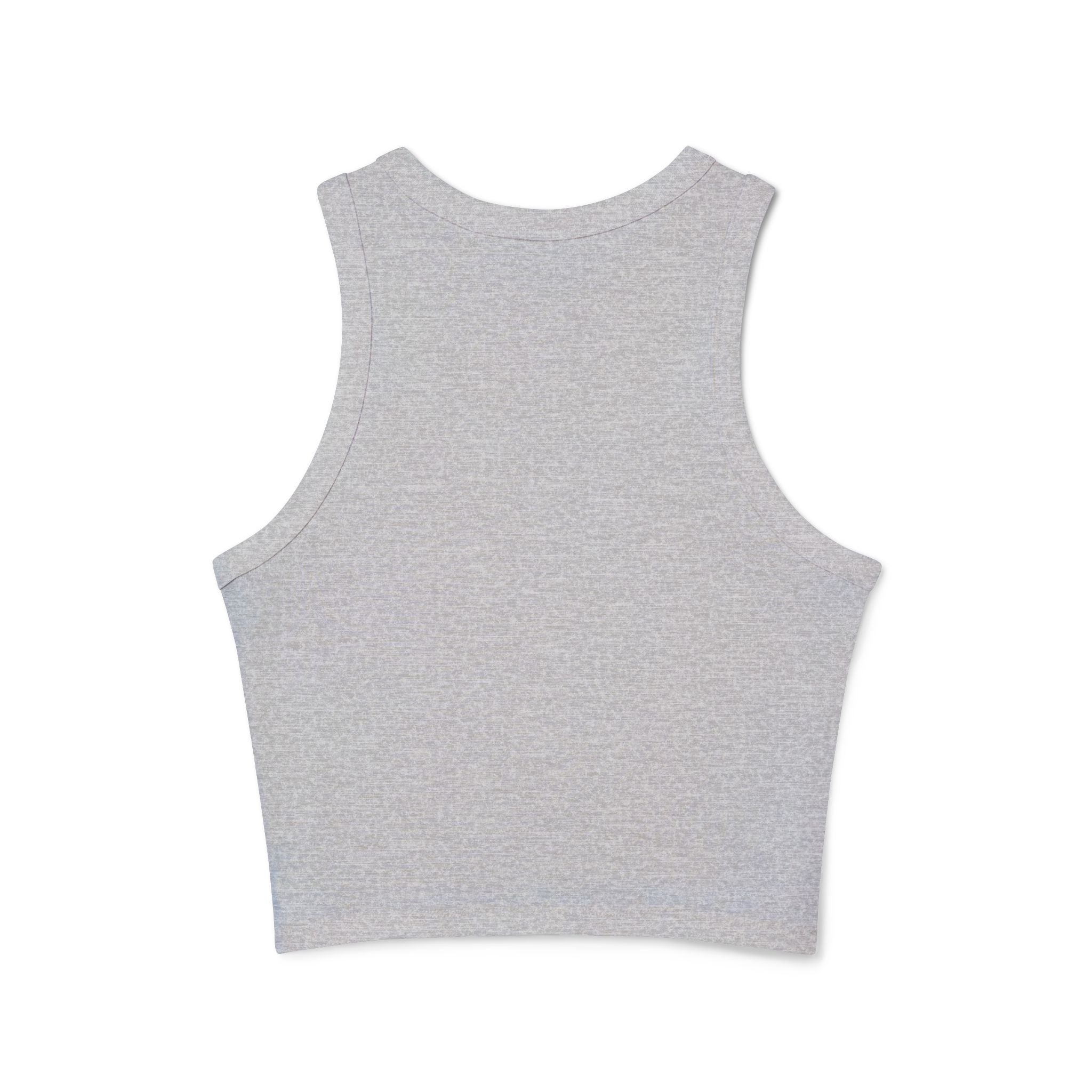 Portland Mushroom Graphic Tank — Women's Crop Racerback Tank Top