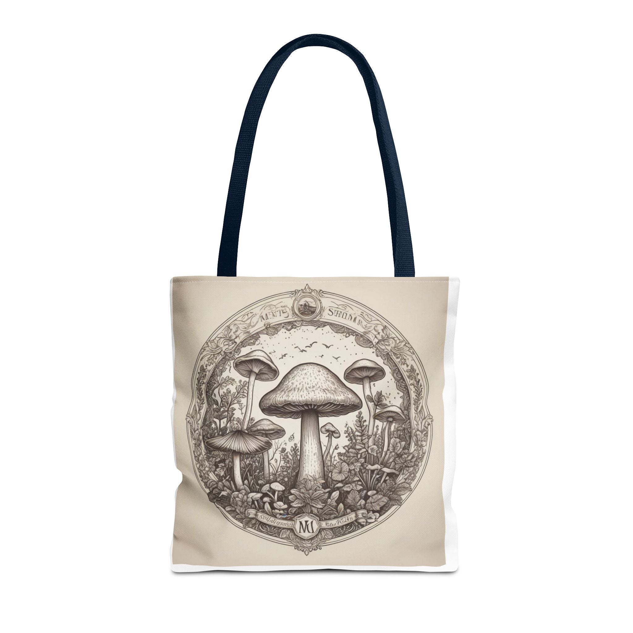 Mystic Shroom Circle Tote Bag – Where Art Nouveau Meets Nature