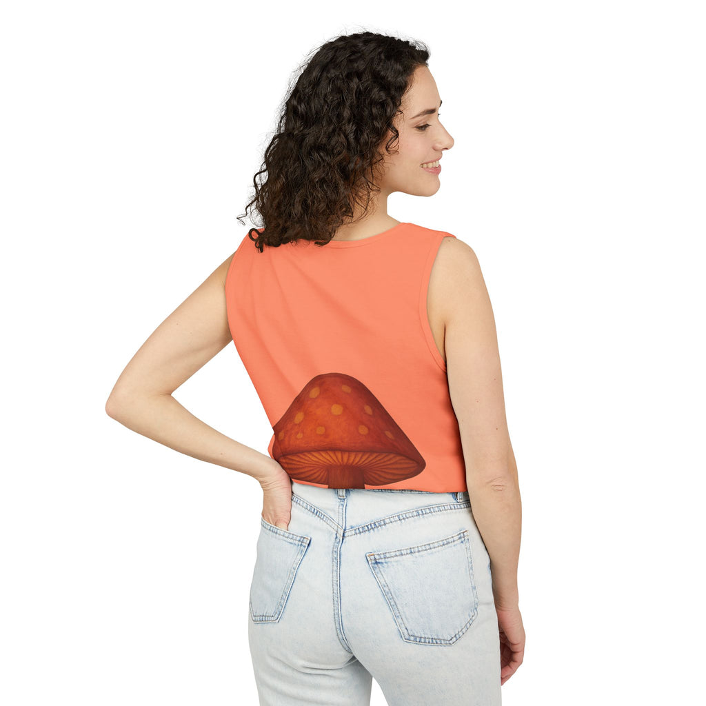 City: Portland Mushroom Tank Top — Vintage Forest Travel Graphic