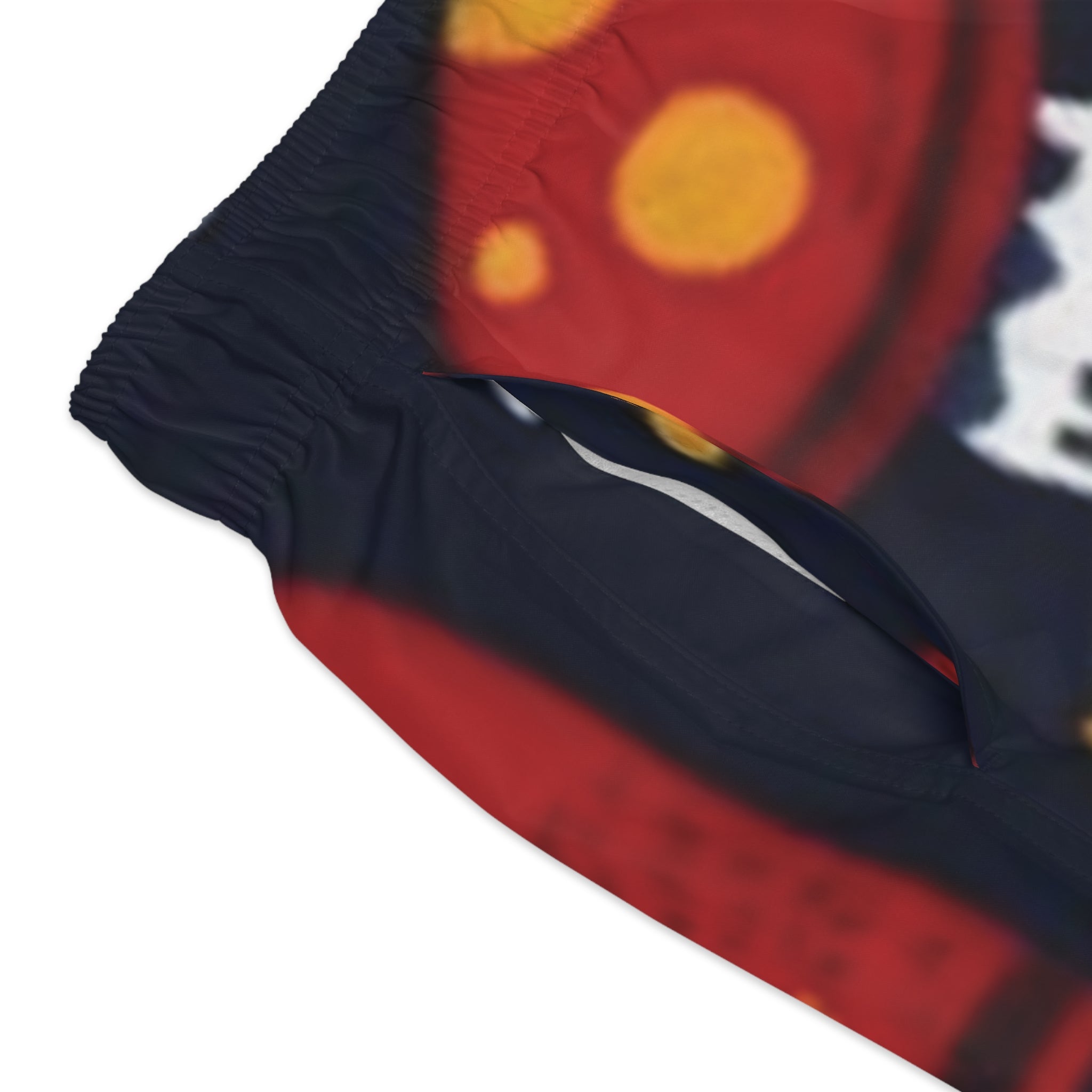 Bañador floral de setas - Pantalones cortos de playa con estampado de amanita roja