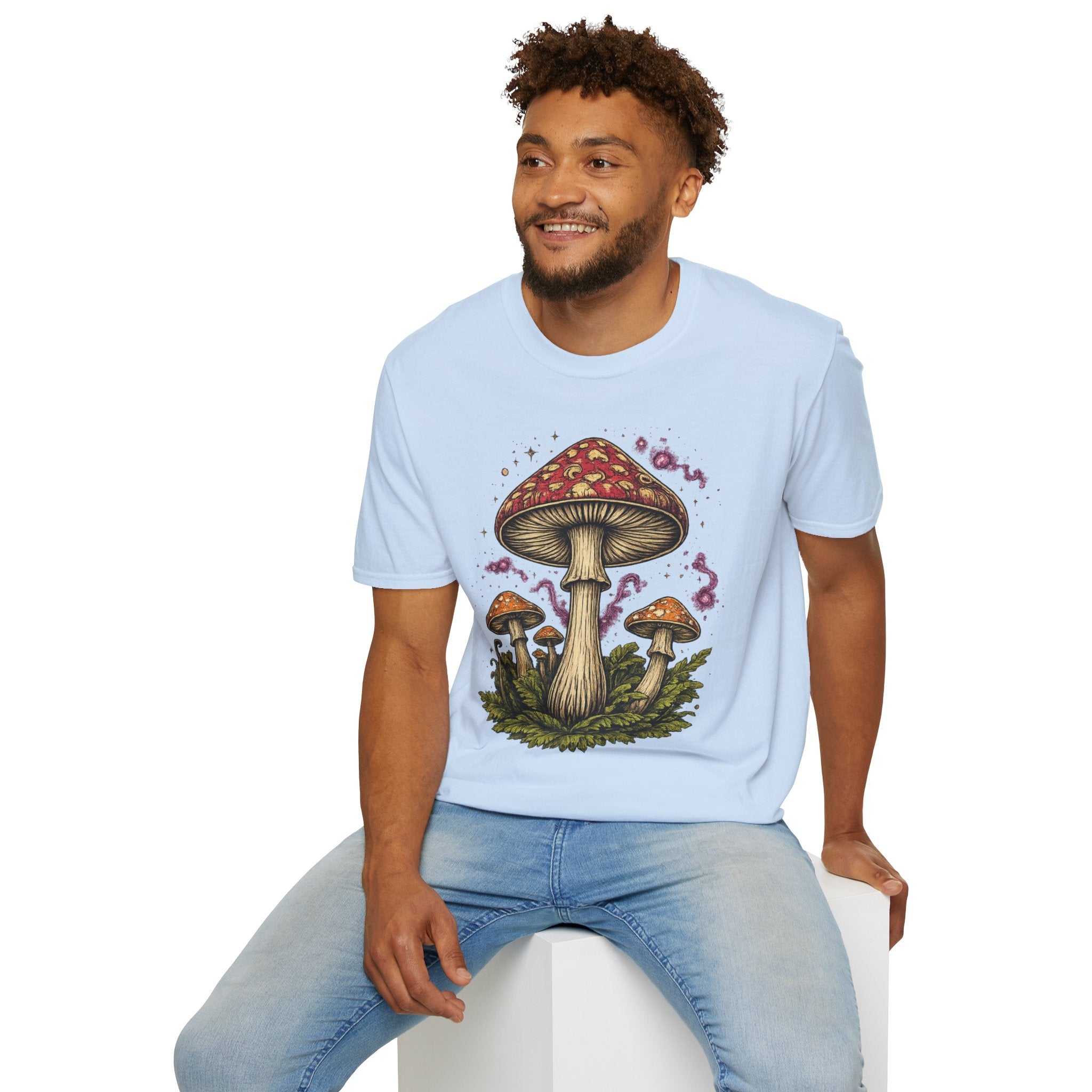 Mushroom Magic T-Shirt — Vintage Red Toadstool Illustration