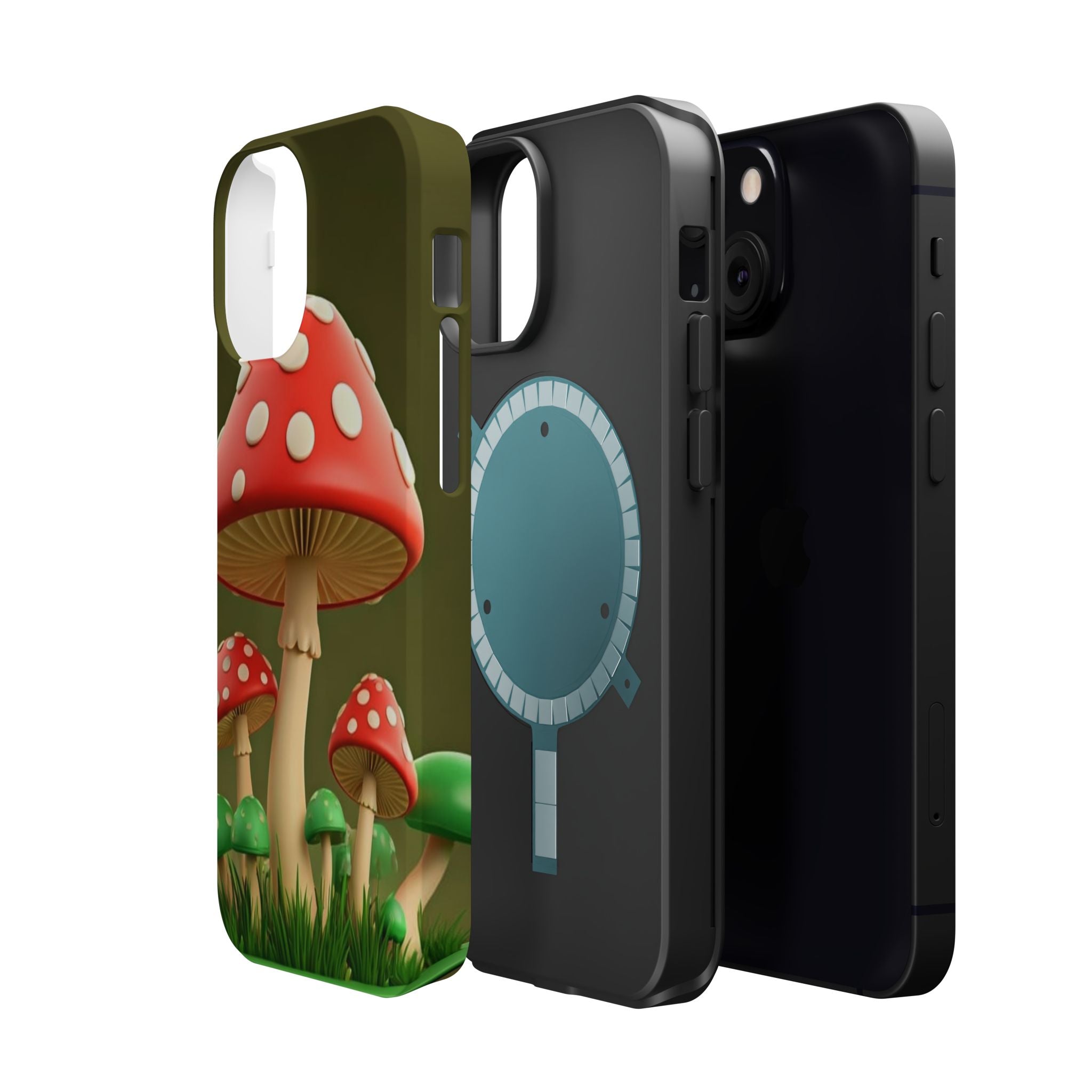 Golden Glow Mushroom Phone Case – Nature Meets Radiance