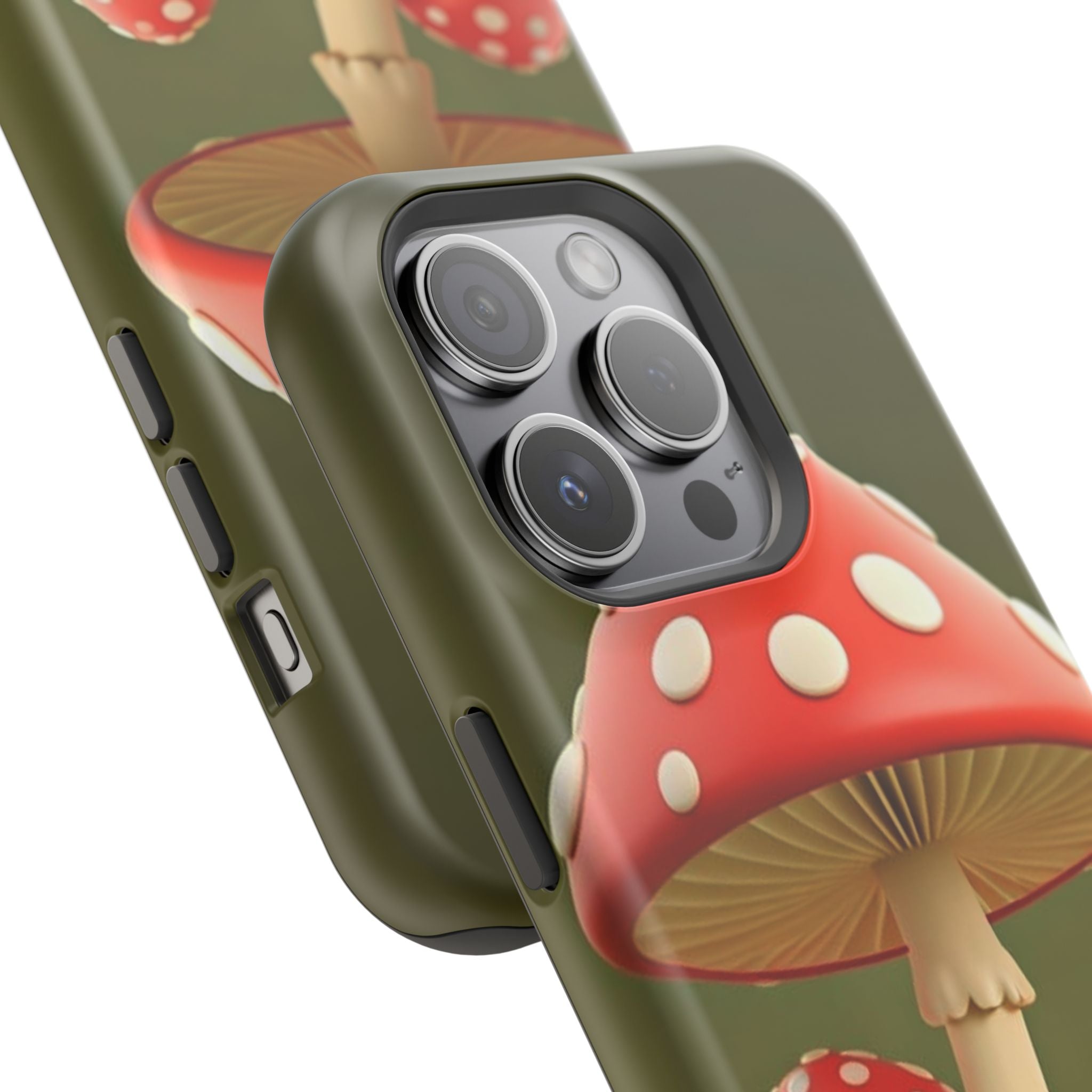 Golden Glow Mushroom Phone Case – Nature Meets Radiance