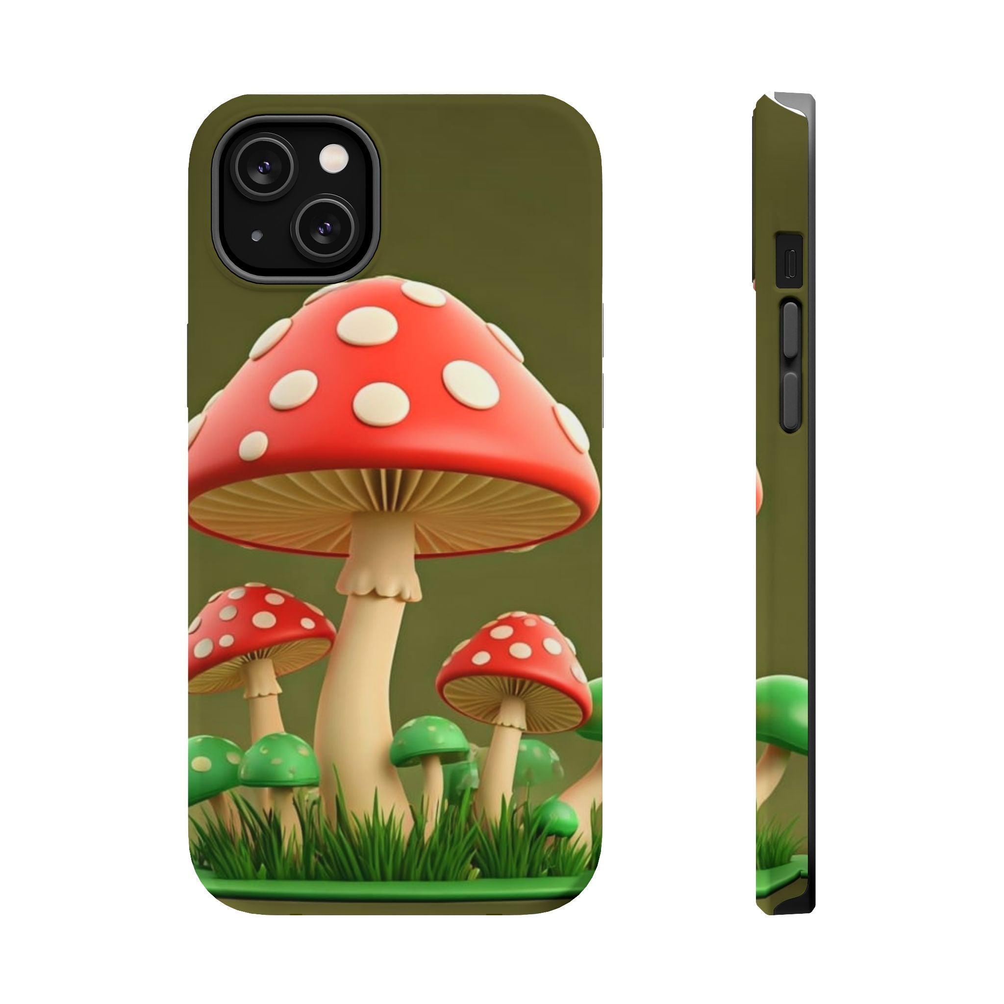 Golden Glow Mushroom Phone Case – Nature Meets Radiance