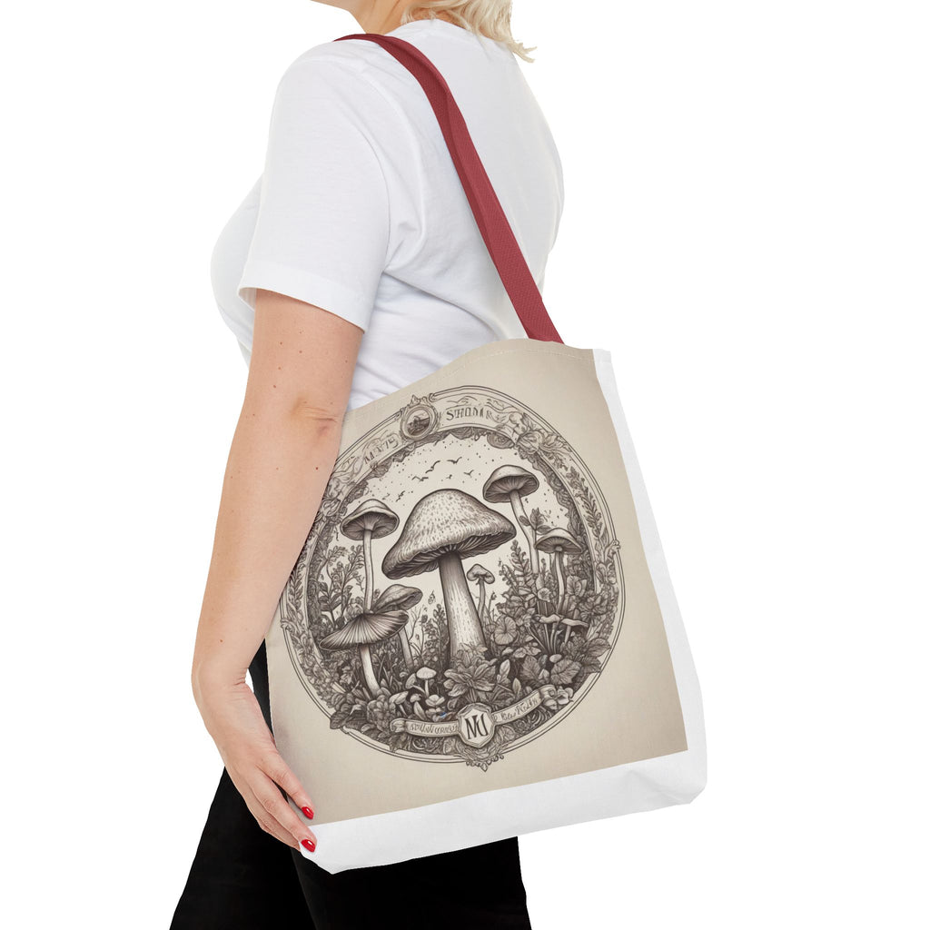 Mystic Shroom Circle Tote Bag – Where Art Nouveau Meets Nature