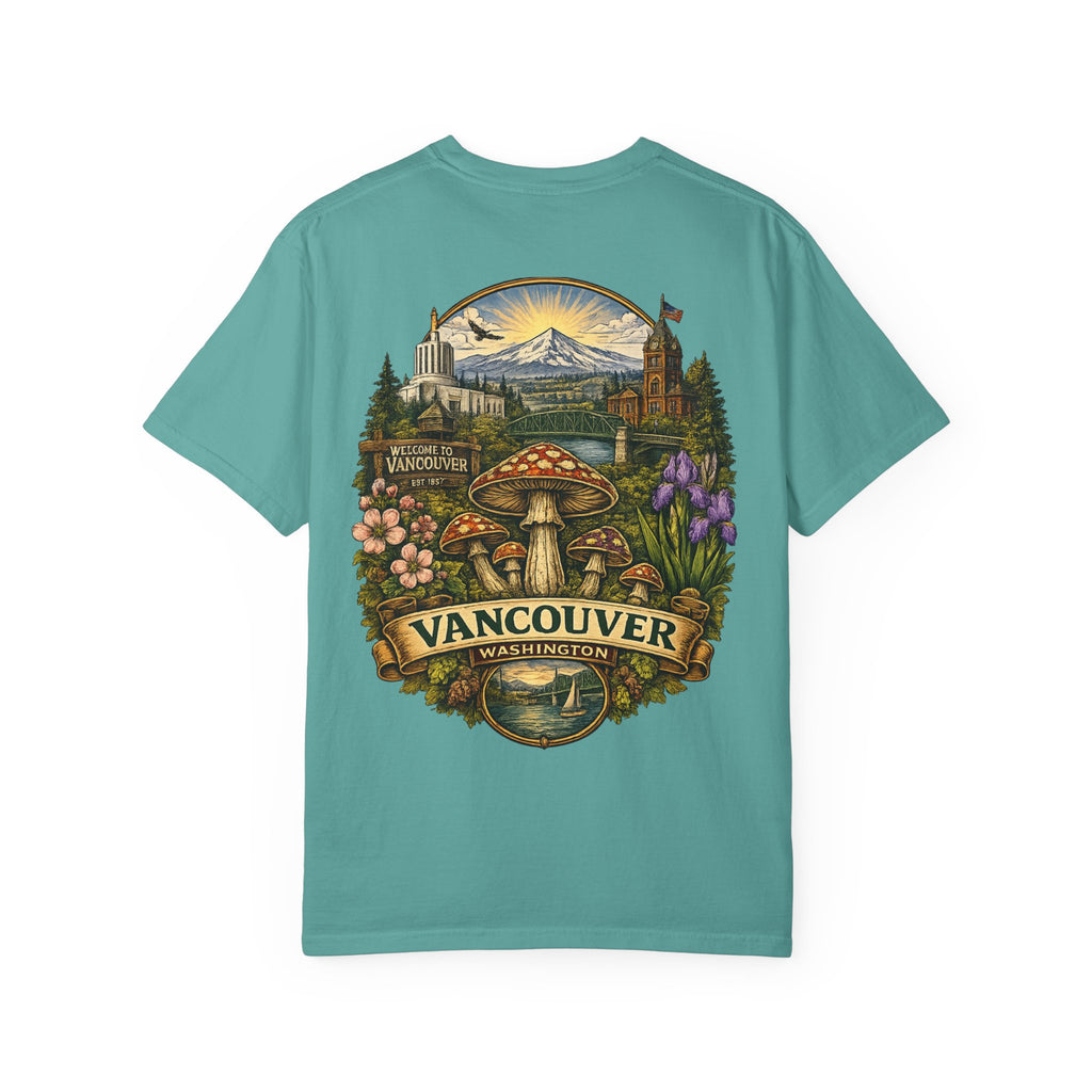 City: Lake Oswego Mushroom T-Shirt — Vintage Nature & Psychedelic Fungi Design