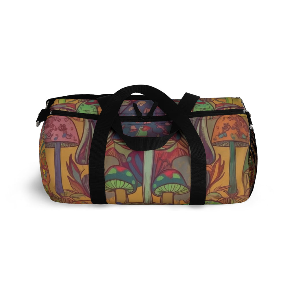 Psychedelic Mushroom Duffel Bag — Colorful Boho Travel Gym Bag