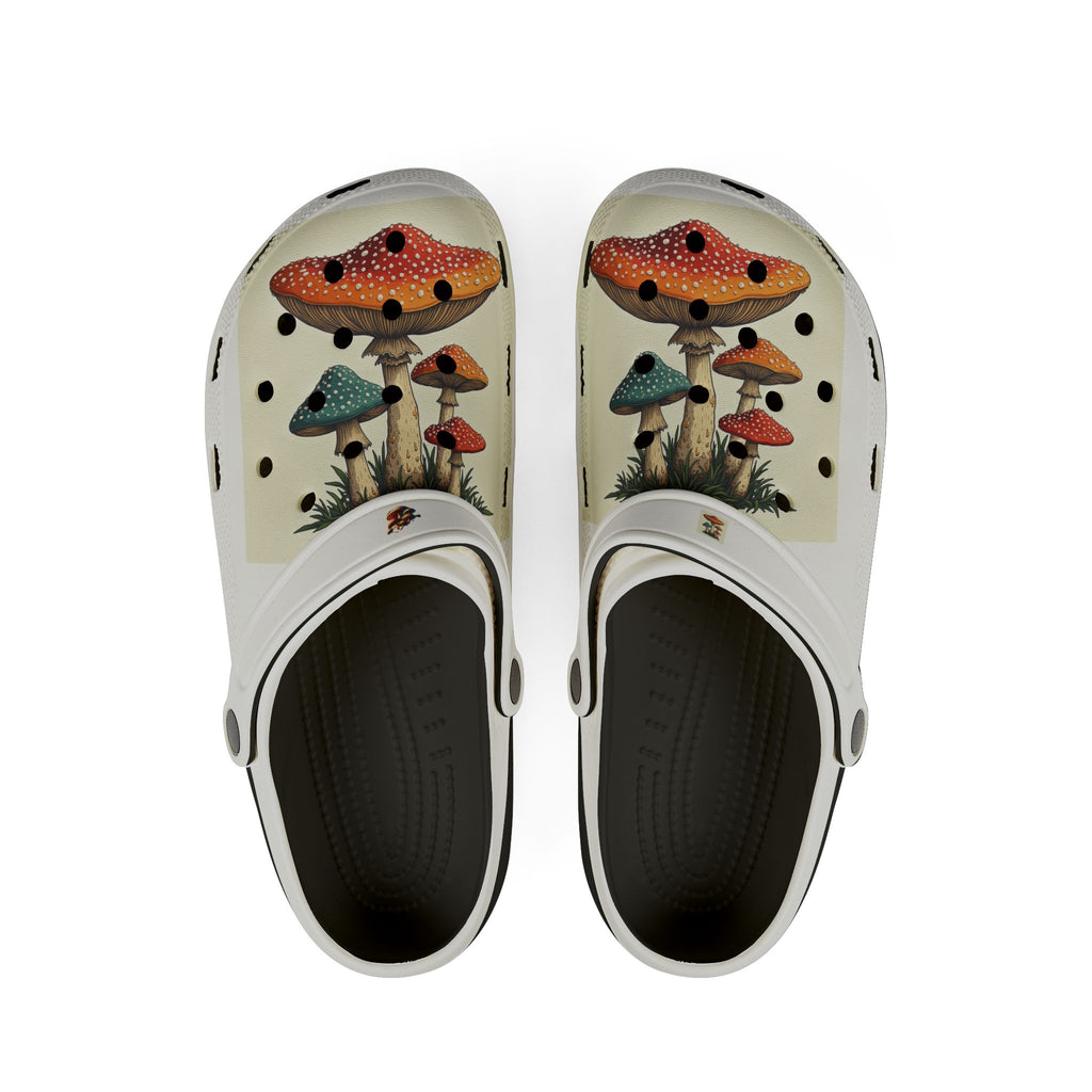 Mushroom Garden EVA Foam Clogs — Printed Comfort Shoes