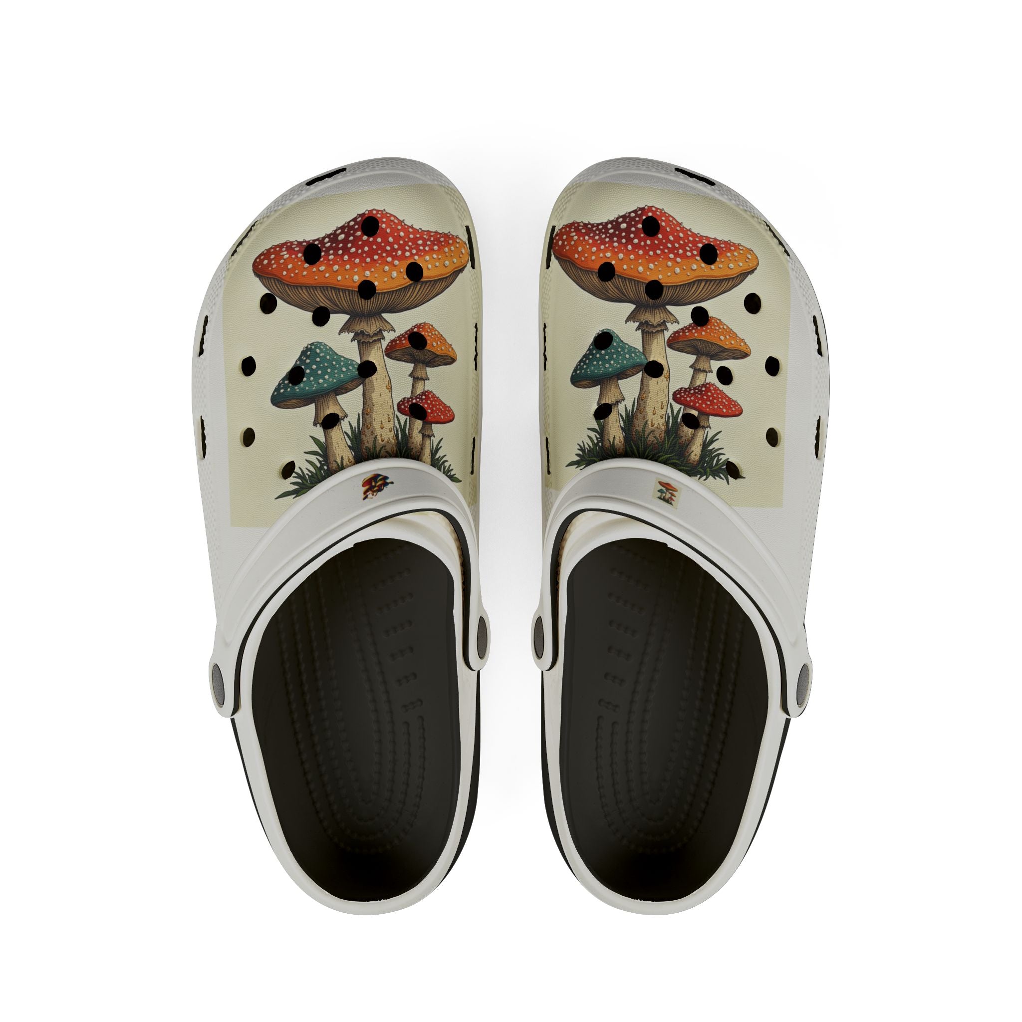 Mushroom Garden EVA Foam Clogs — Printed Comfort Shoes