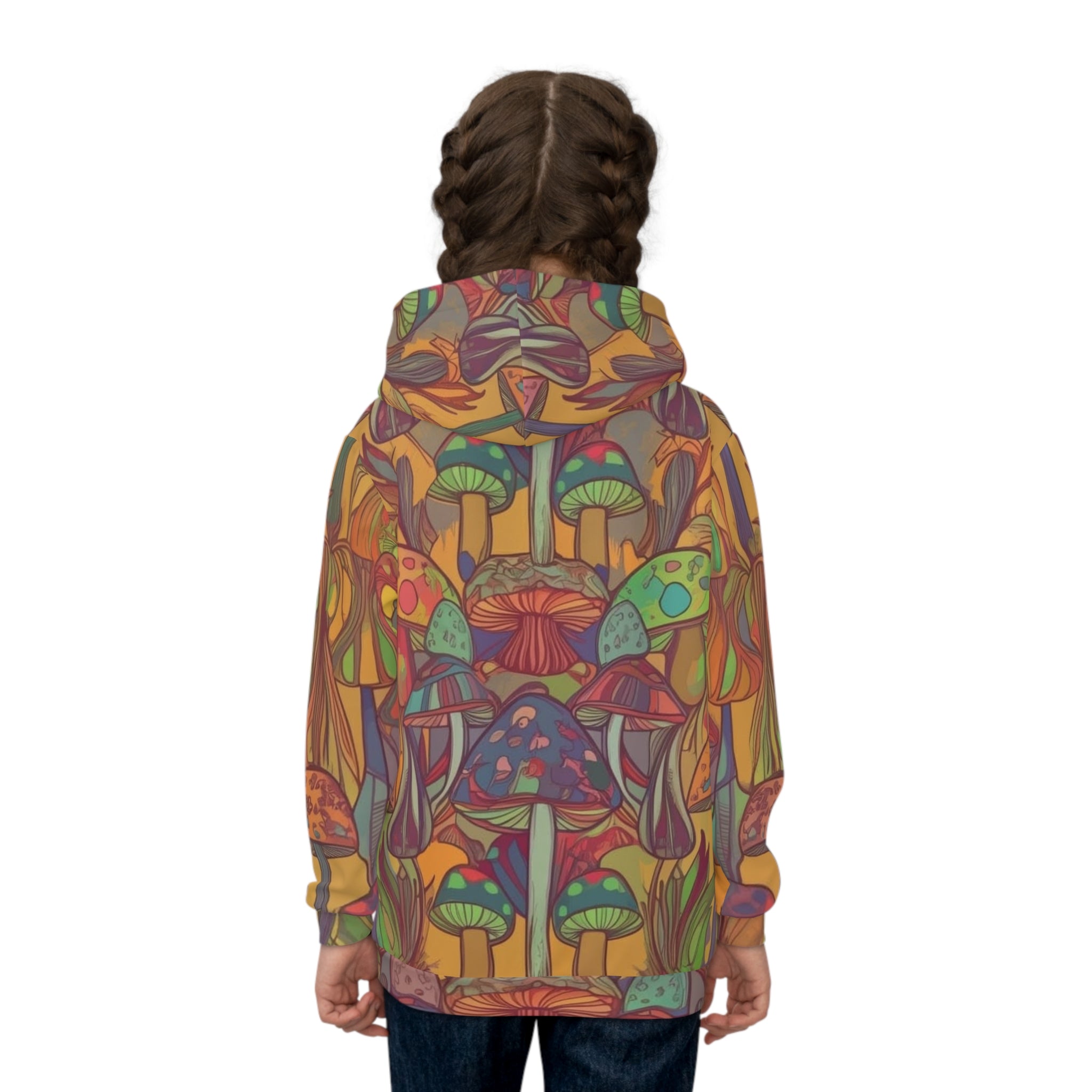 Mystic Mushroom Wonderland Custom Design Zip Hoodie