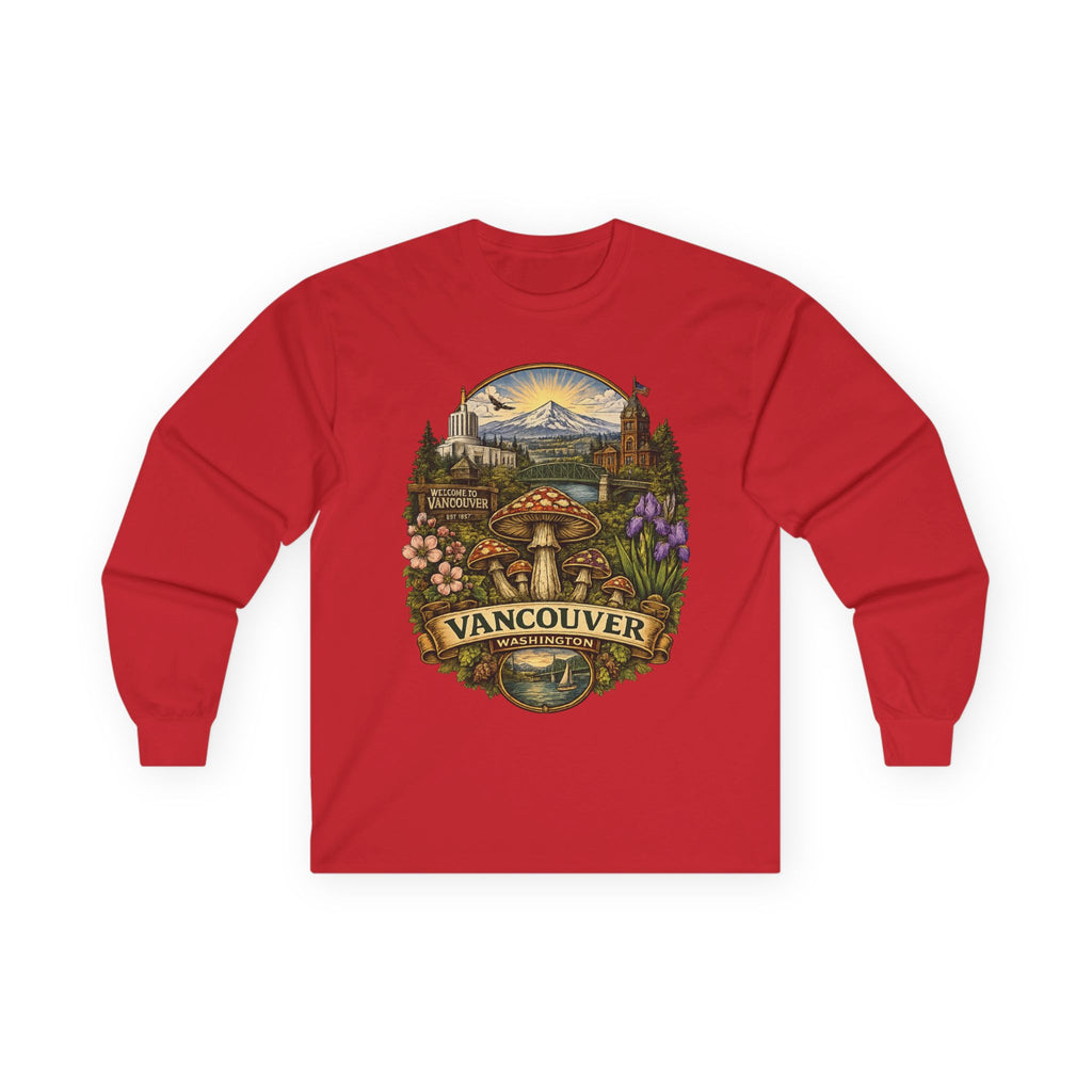 City: Vancouver Mushroom Graphic Long Sleeve Tee