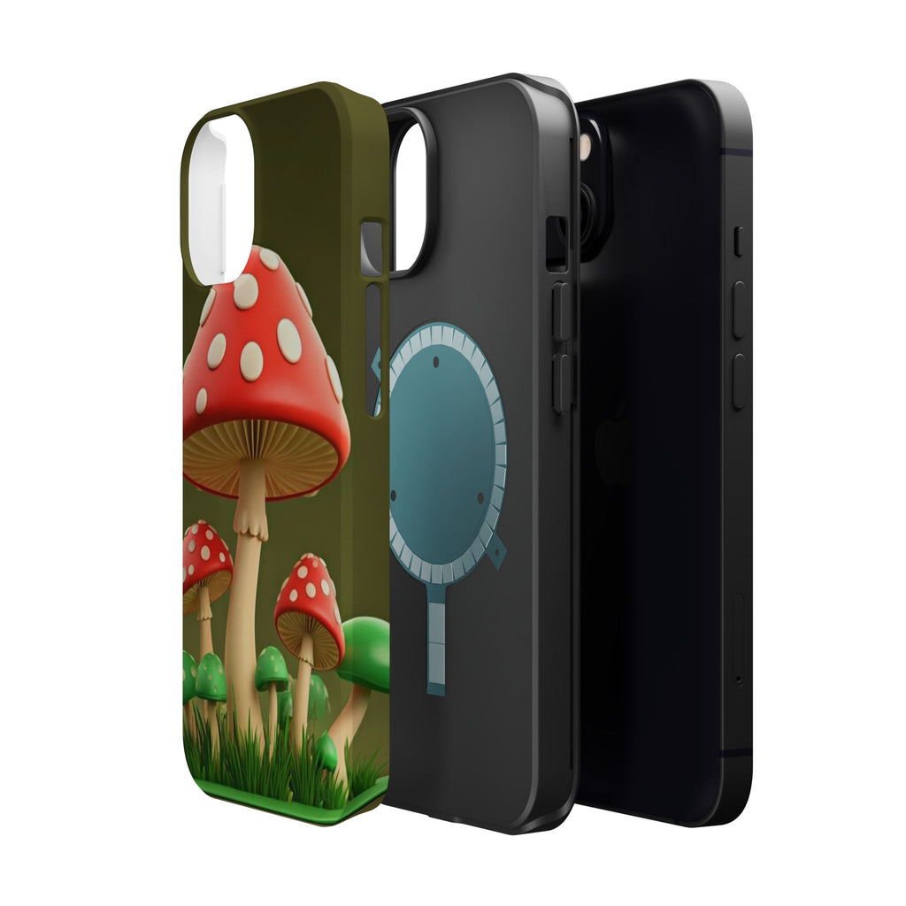 Golden Glow Mushroom Phone Case – Nature Meets Radiance