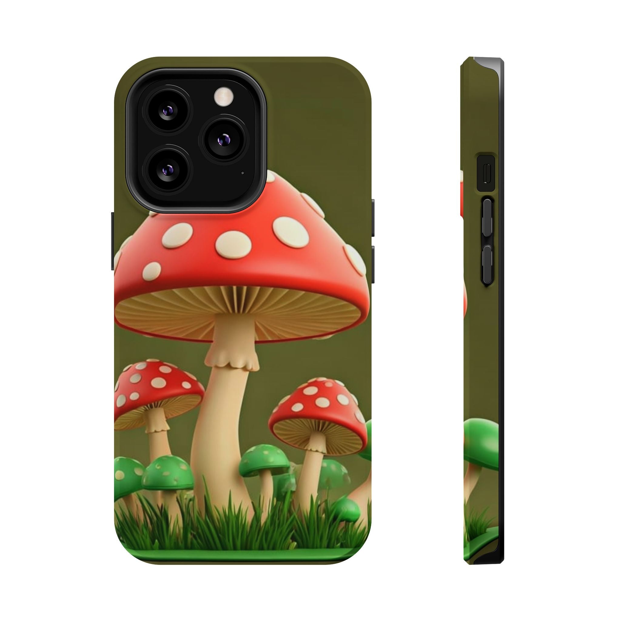 Golden Glow Mushroom Phone Case – Nature Meets Radiance