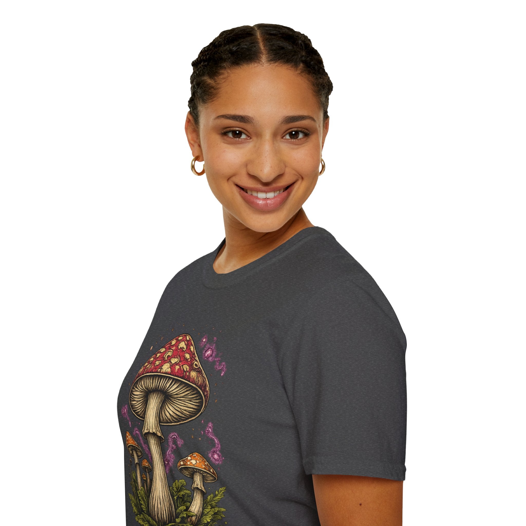 City: Gresham Psychedelic Mushroom Graphic T-Shirt — Red Amanita Illustration