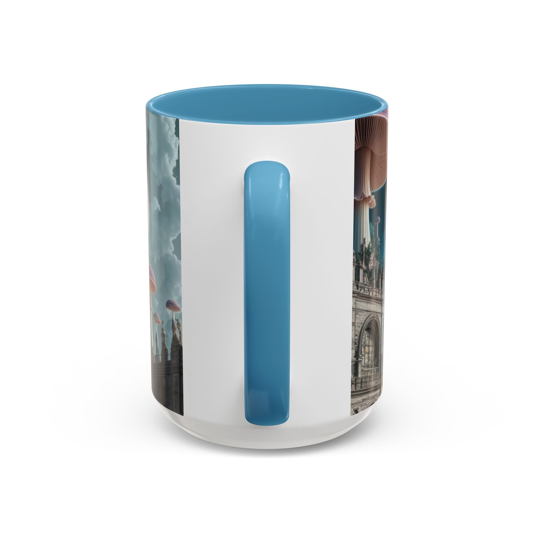 Mug: Mystical Mushroom Accent Coffee Mug — Fantasy Psychedelic Ceramic Cup (11/15oz)