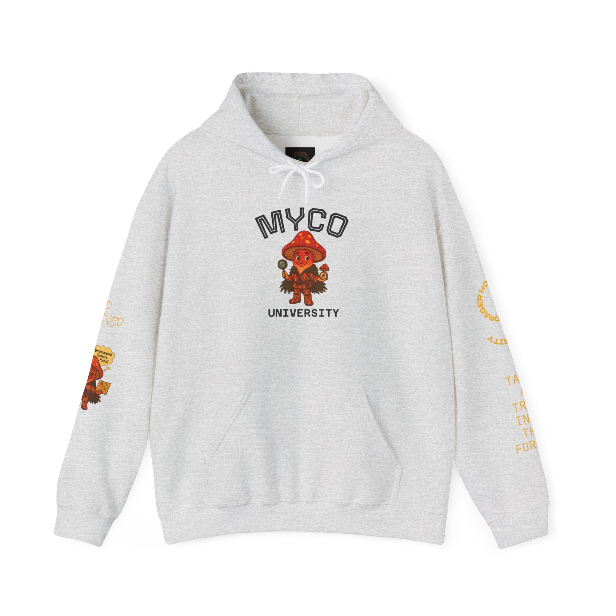 Myco University Lion & Mushroom Hoodie — Psychedelic Lion Graphic Pullover