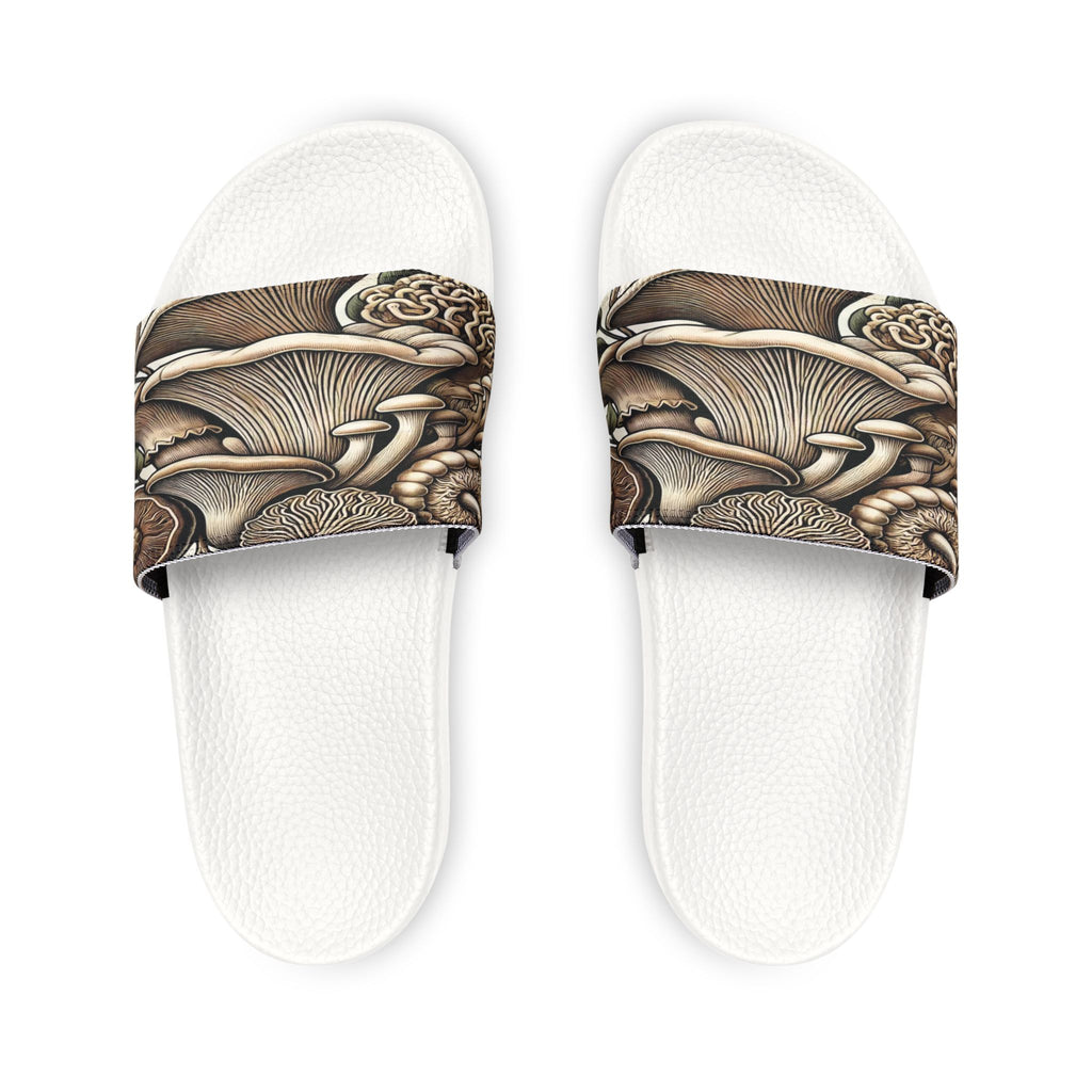 Mushroom Art Slide Sandals — Removable Strap Men's Slides