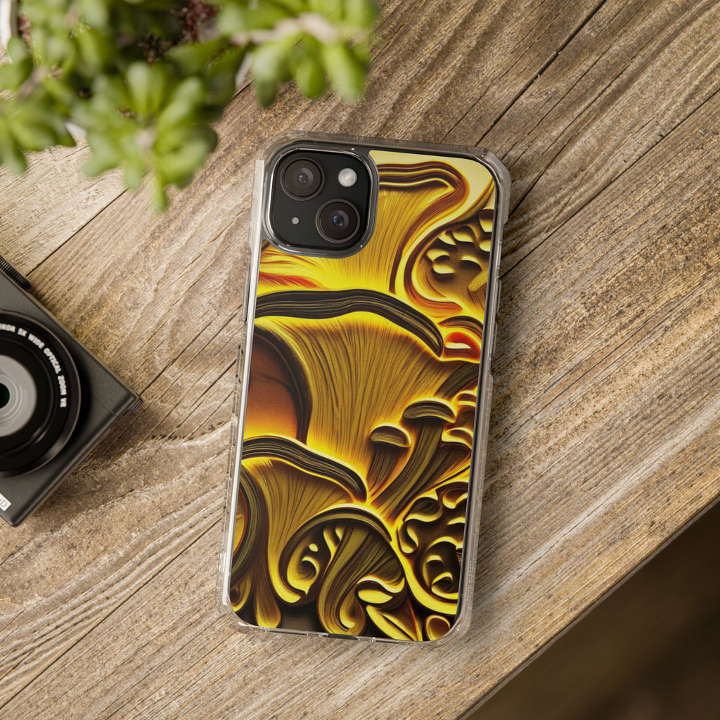 Golden Fungi Phone Case – Forest Glow Edition