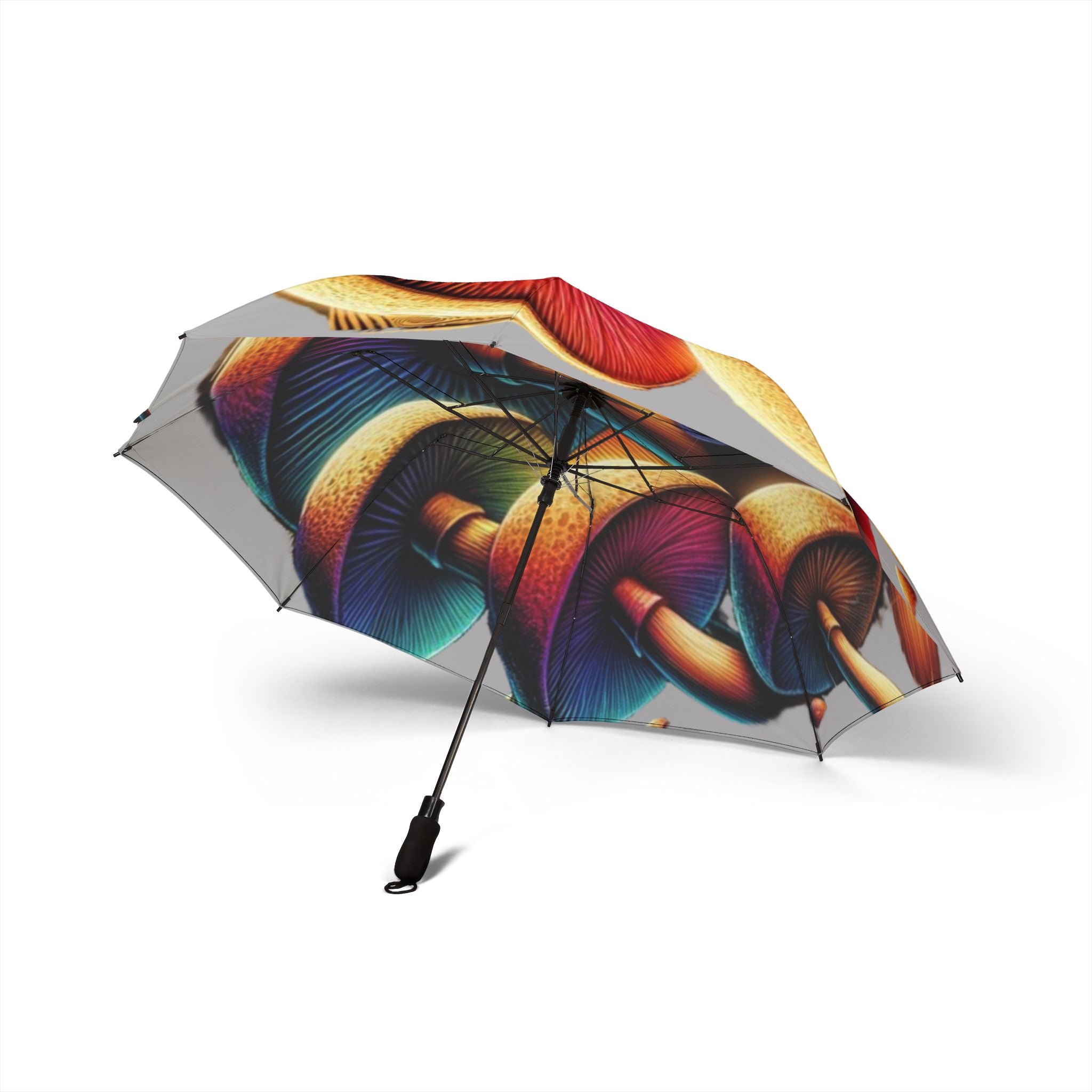 Prismatic Mushroom Umbrella – Where Rain Meets Radiance