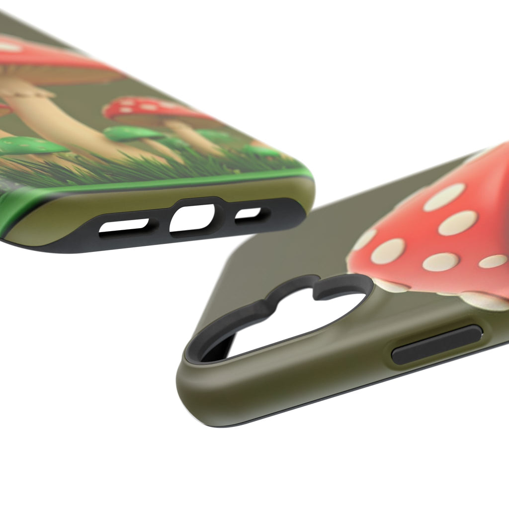 Golden Glow Mushroom Phone Case – Nature Meets Radiance