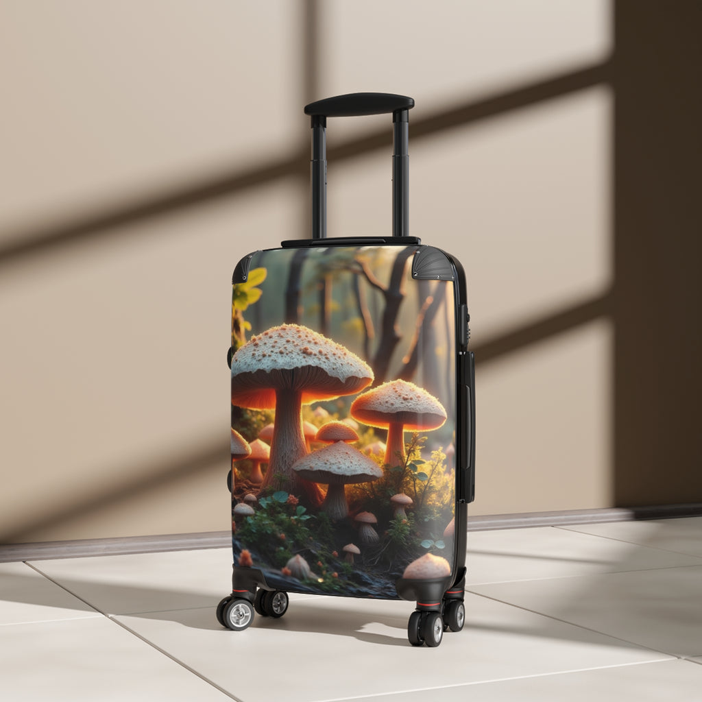 Mushroom Forest Carry-On Suitcase – Enchanted Nature Travel Luggage