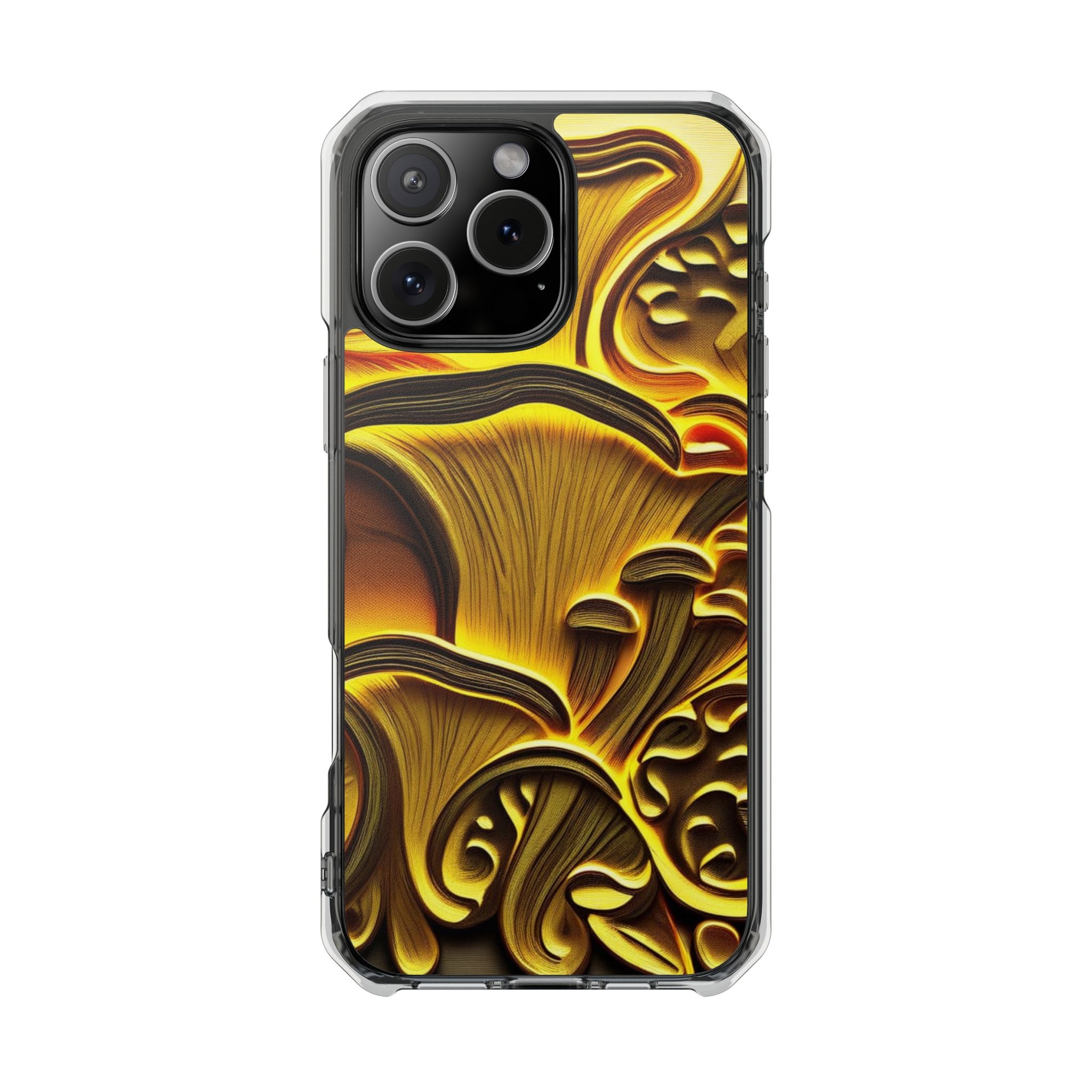 Golden Fungi Phone Case – Forest Glow Edition