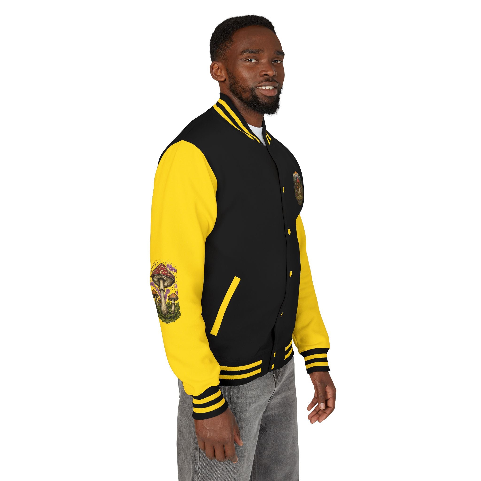 Portland Mushroom Patch Letterman Jacket