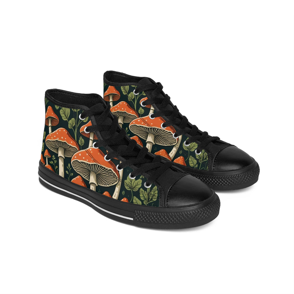 Mushroom Forest High-Top Sneakers — Men's Classic Sneakers