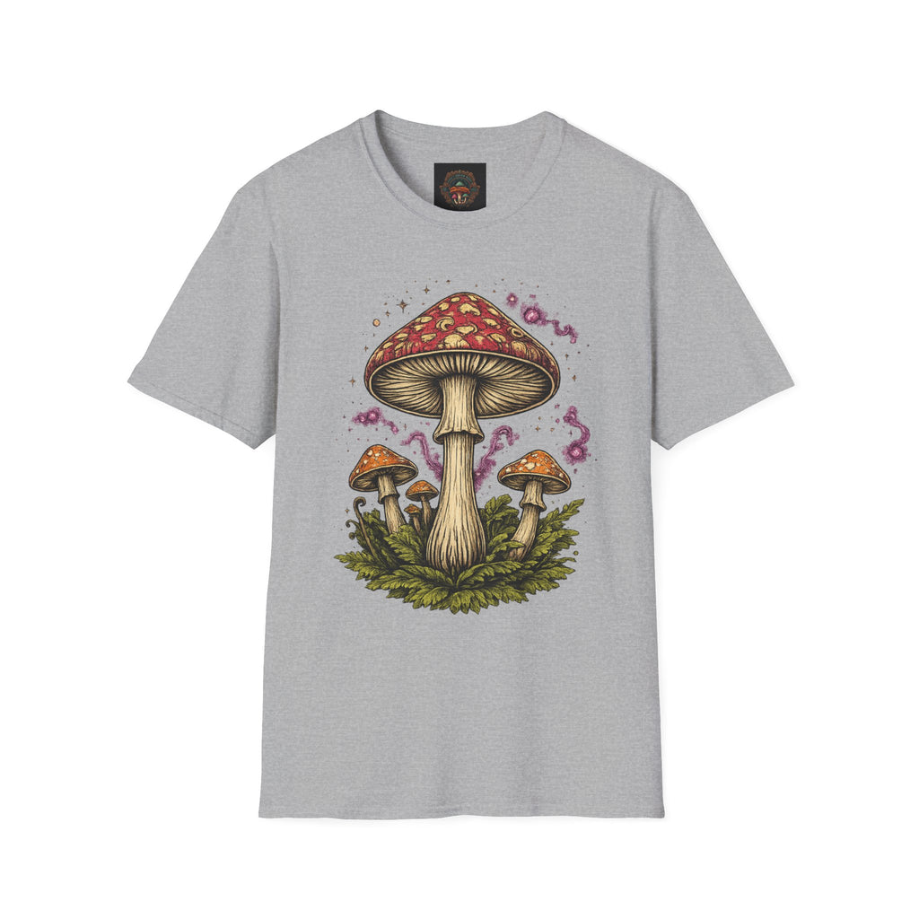 City: Gresham Psychedelic Mushroom Graphic T-Shirt — Red Amanita Illustration