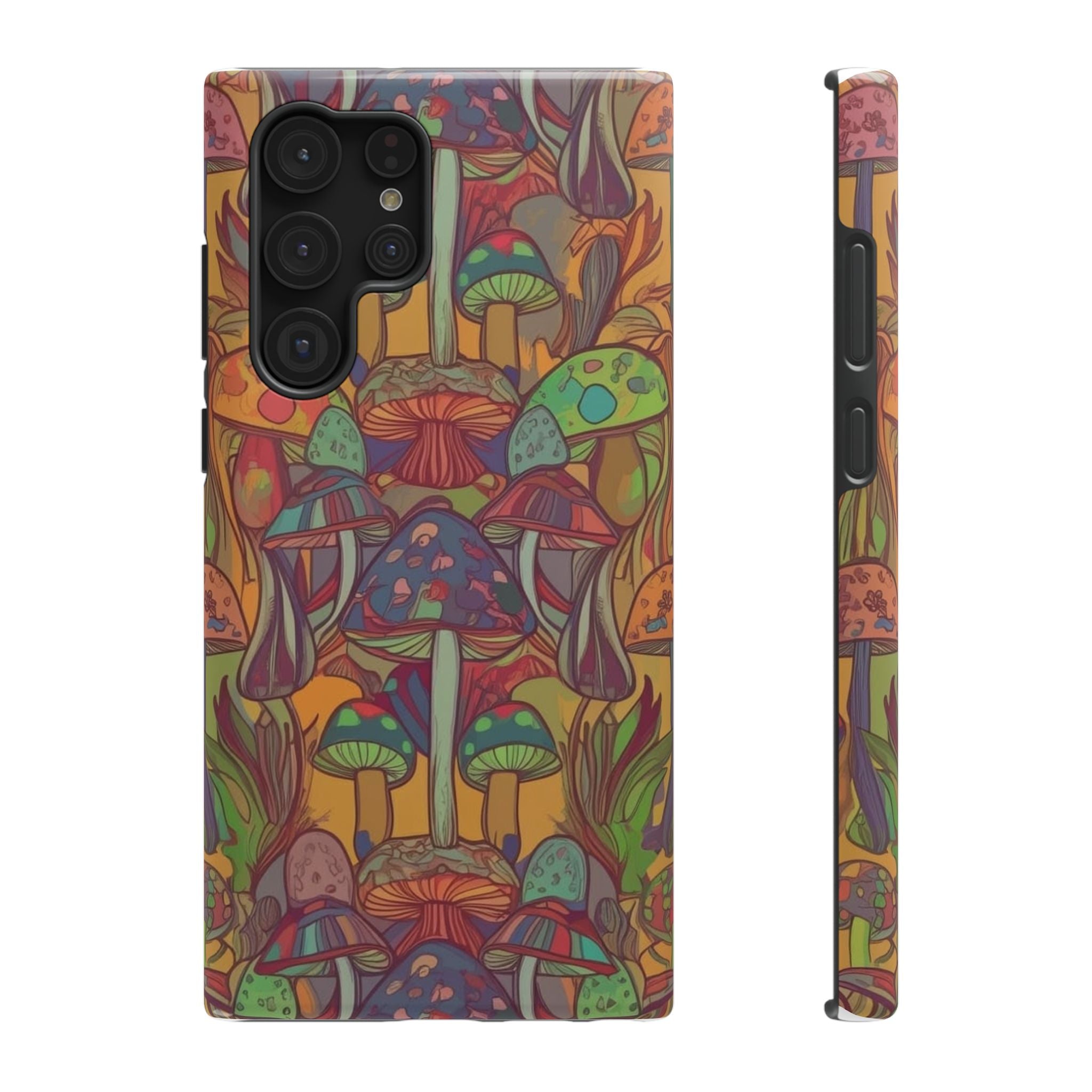 Mushroom Grove Impact-Resistant Case, Unique Phone Cover for Nature Lovers, Mushroom Art Gifts, Phone Accessories for Festivals, [...]