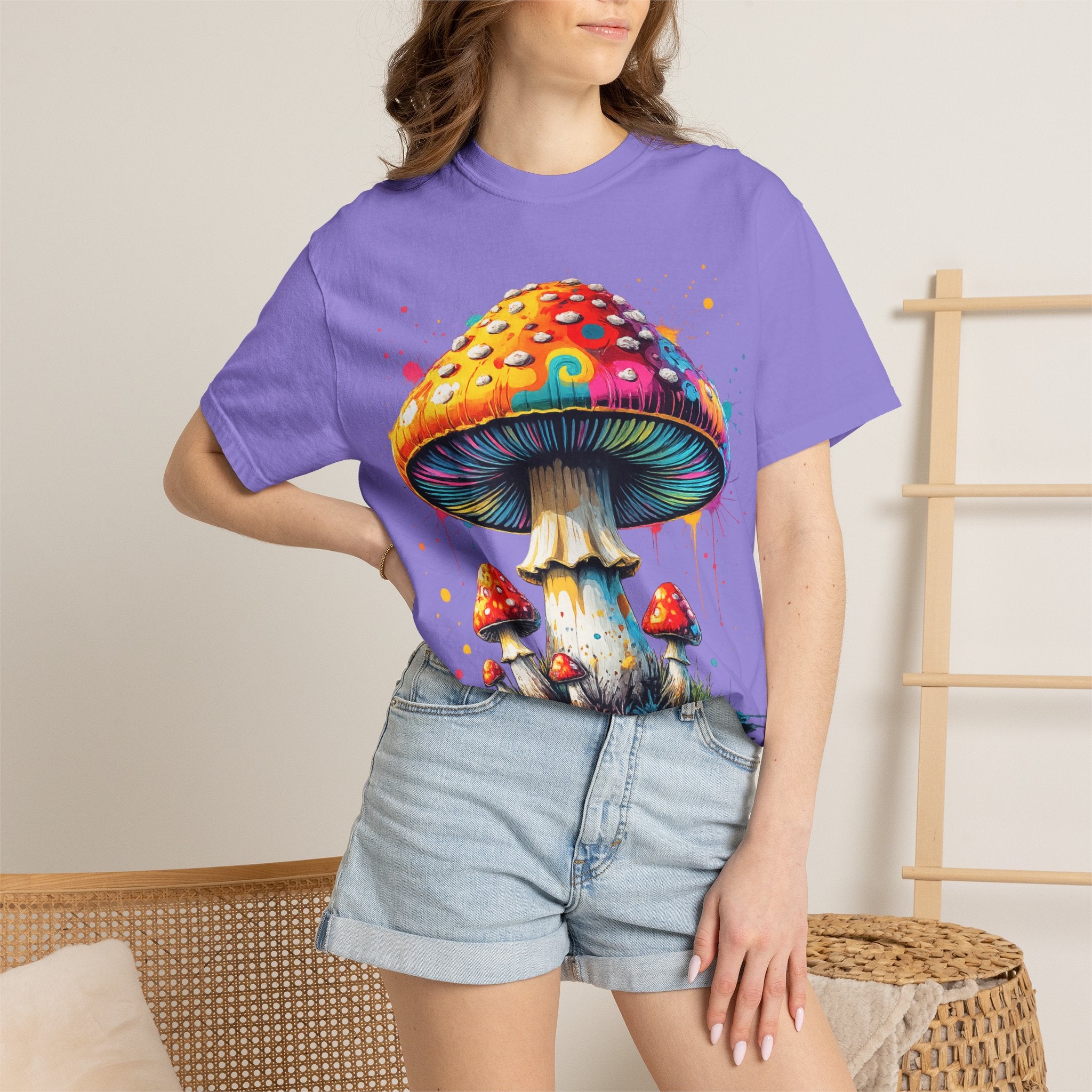 City: Lake Oswego Mushroom T-Shirt — Vintage Nature & Psychedelic Fungi Design