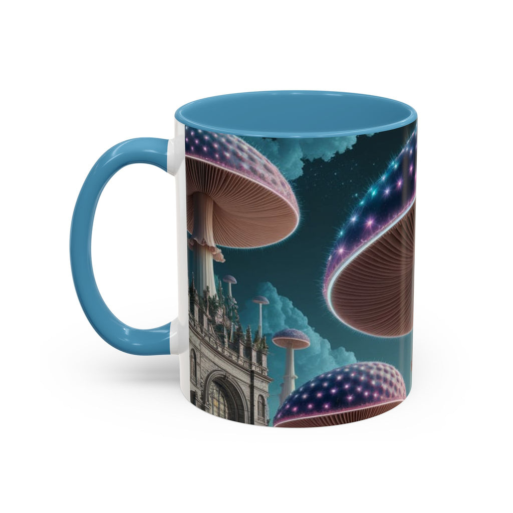 Mug: Mystical Glow Mushroom Coffee Mug — Psychedelic Fantasy Accent Mug